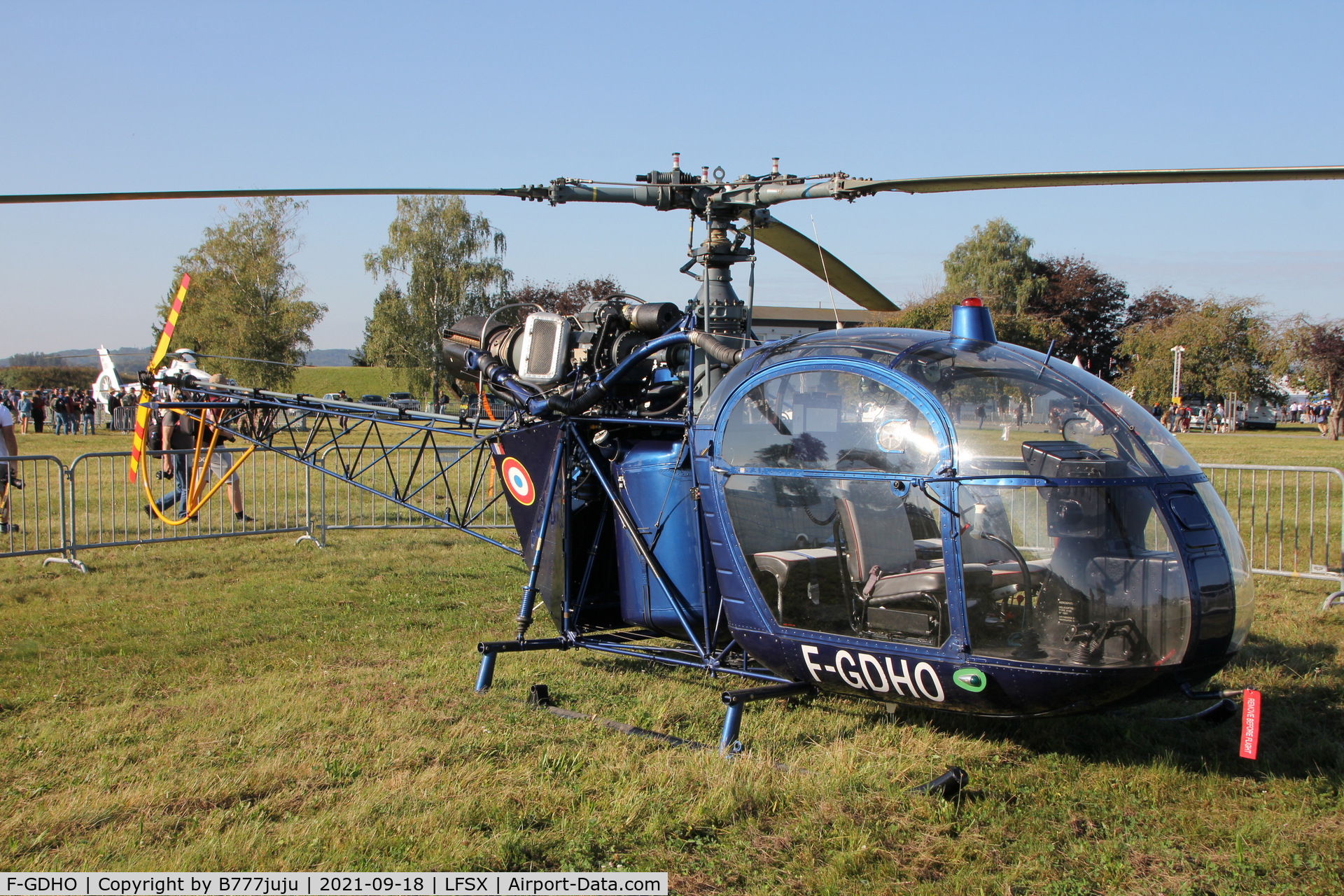 F-GDHO, Eurocopter SE-3130 Alouette II C/N 1891, during Luxeuil Air Show 2021