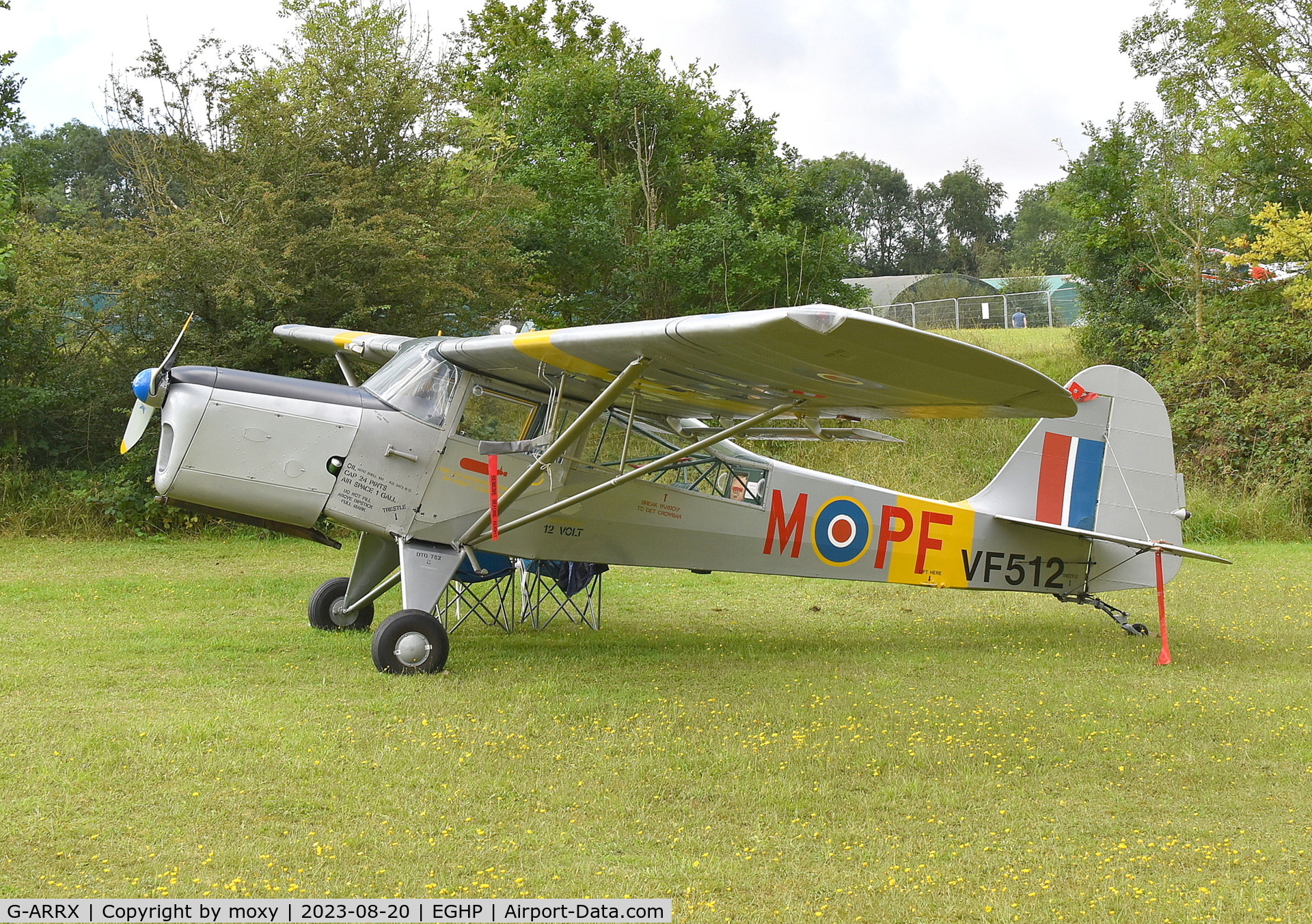 G-ARRX, 1946 Auster 6A Tugmaster C/N 2281, Auster 6A at Popham.