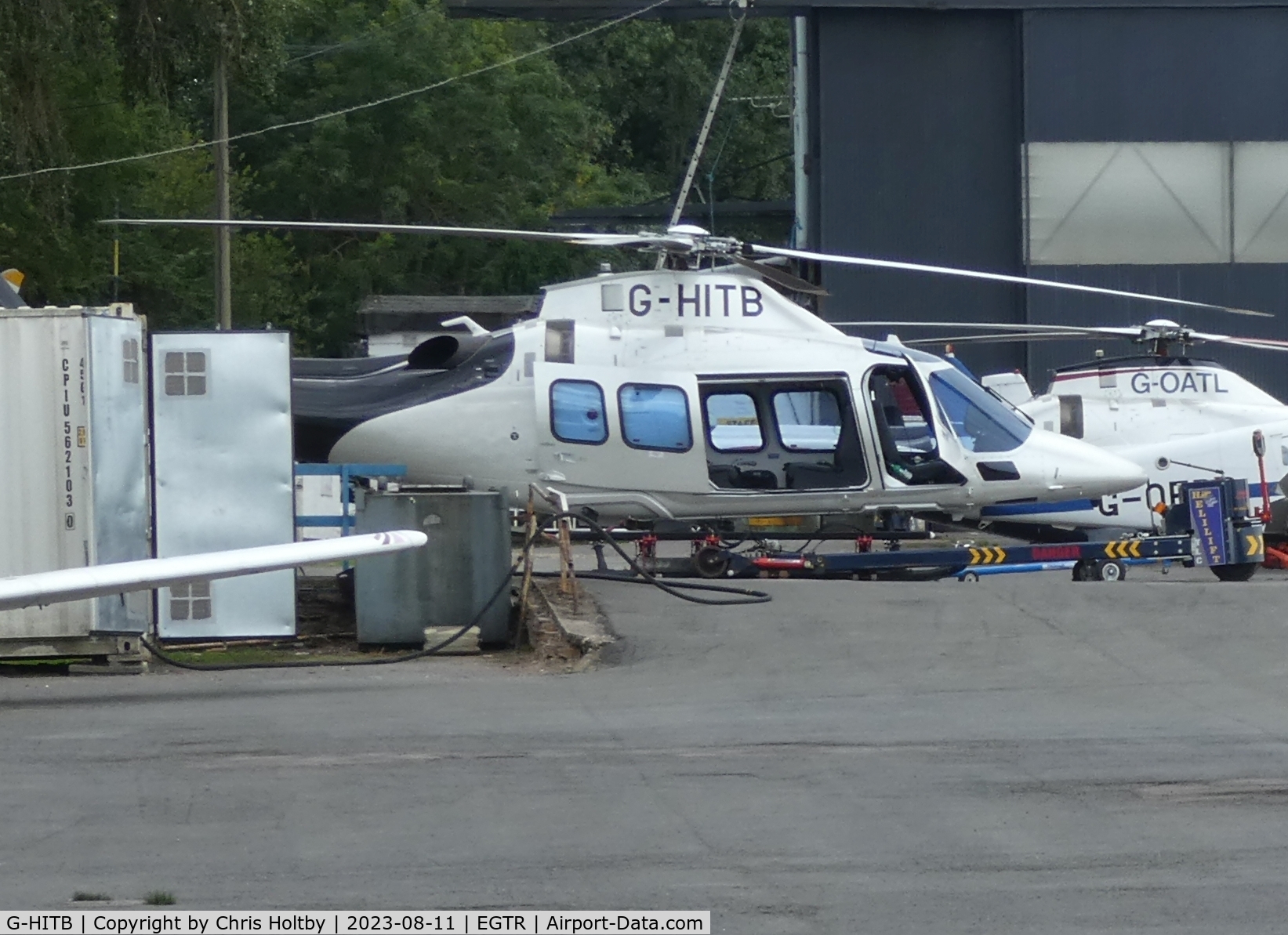 G-HITB, 2020 Leonardo A-109S Trekker C/N 22736, Parked outside the main hangar at Elstree Aerodrome (EGTR)