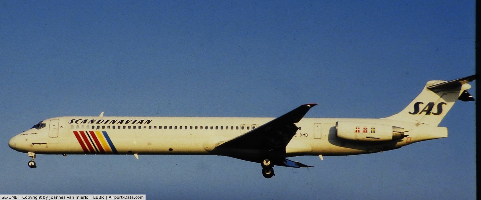SE-DMB, 1991 McDonnell Douglas MD-81 (DC-9-81) C/N 53314, Slide scan