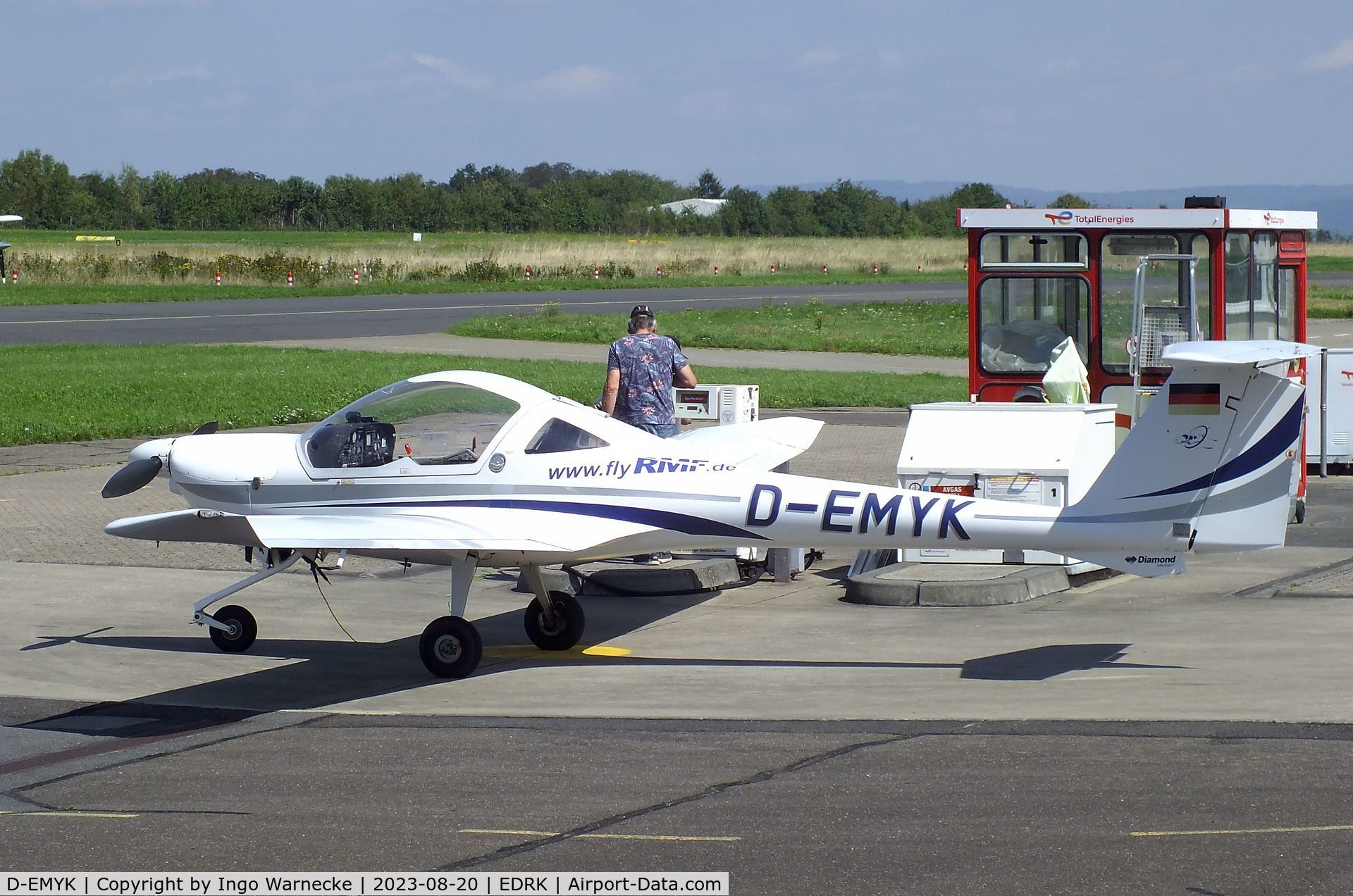 D-EMYK, Diamond DA-20 Katana C/N 20209, Diamond DA-20 Katana at Koblenz-Winningen airfield
