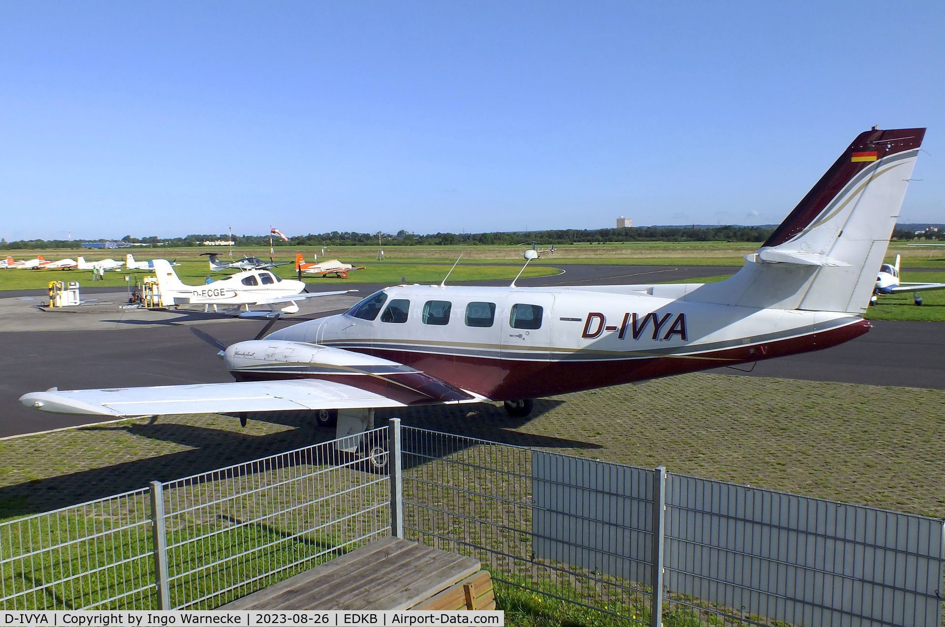 D-IVYA, 1982 Cessna T303 Crusader C/N T30300014, Cessna T303 Crusader at Bonn-Hangelar airfield during the Grumman Fly-in 2023