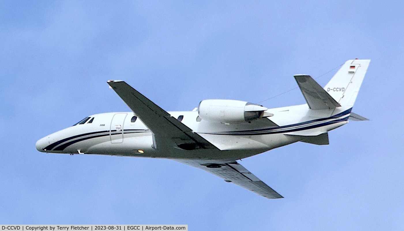 D-CCVD, 2008 Cessna 560XL Citation Excel XLS C/N 560-5784, At Manchester