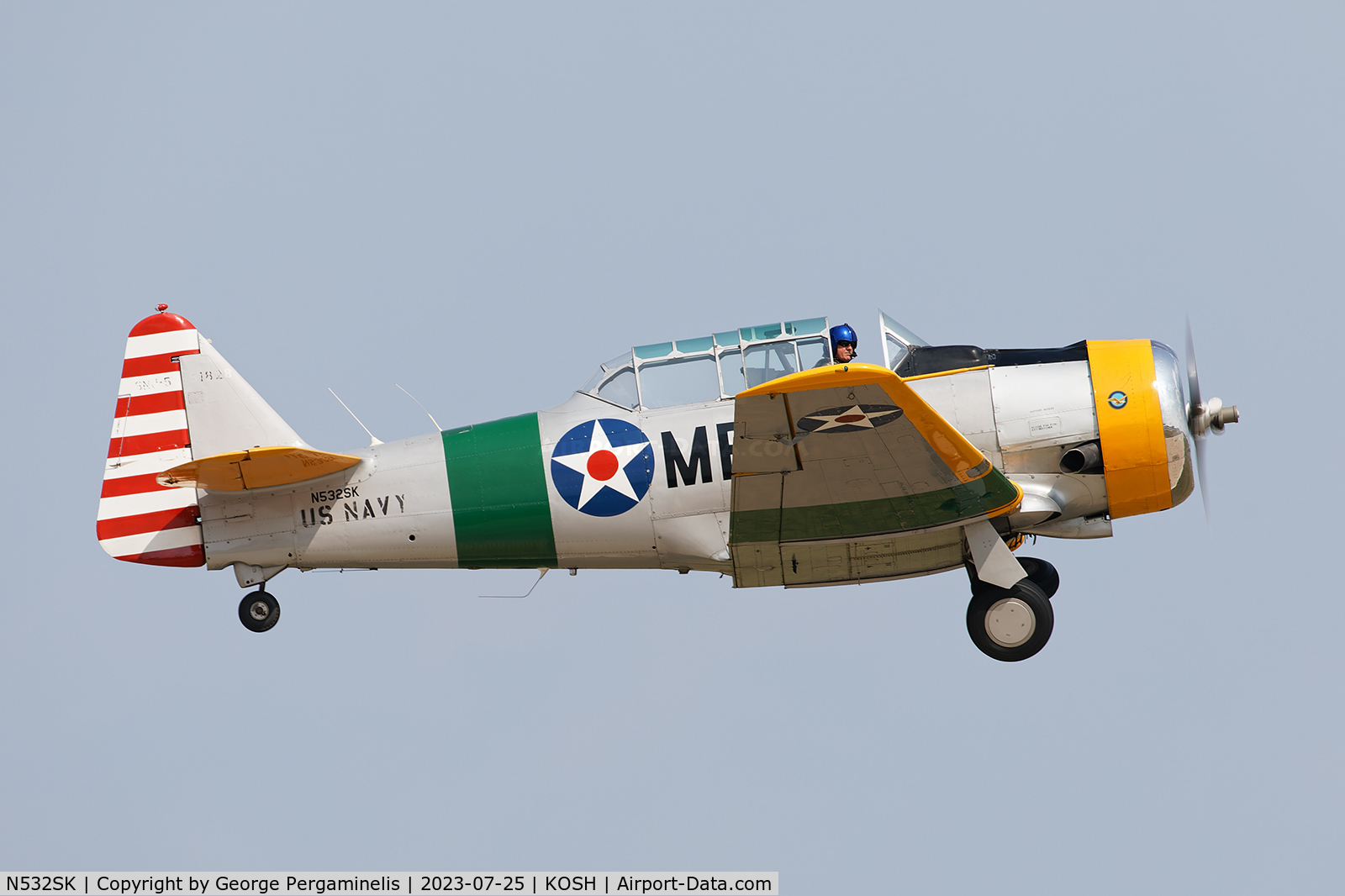 N532SK, 1943 North American SNJ-5C Texan Texan C/N 88-14800, Oshkosh 2023.