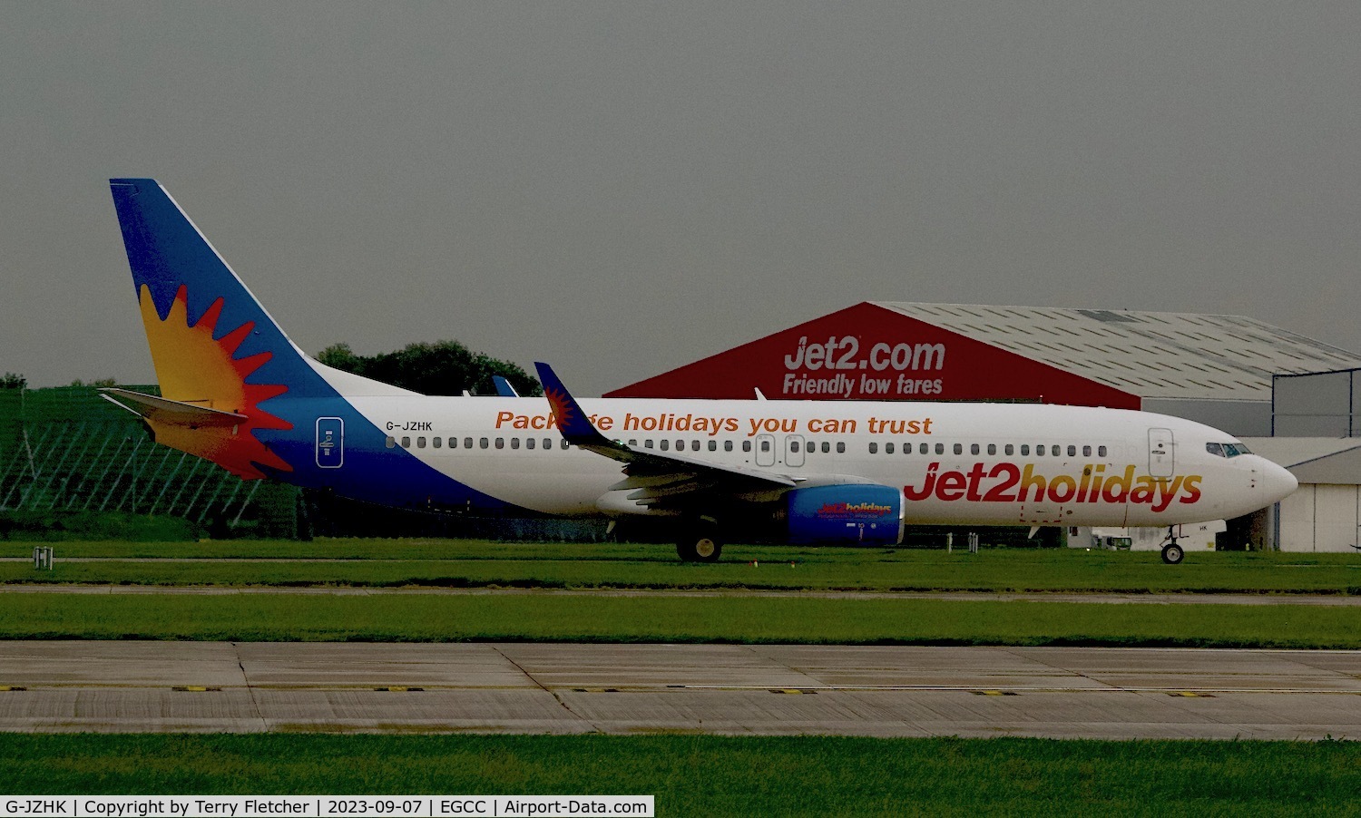 G-JZHK, 2016 Boeing 737-800 C/N 63145, At Manchester Airport