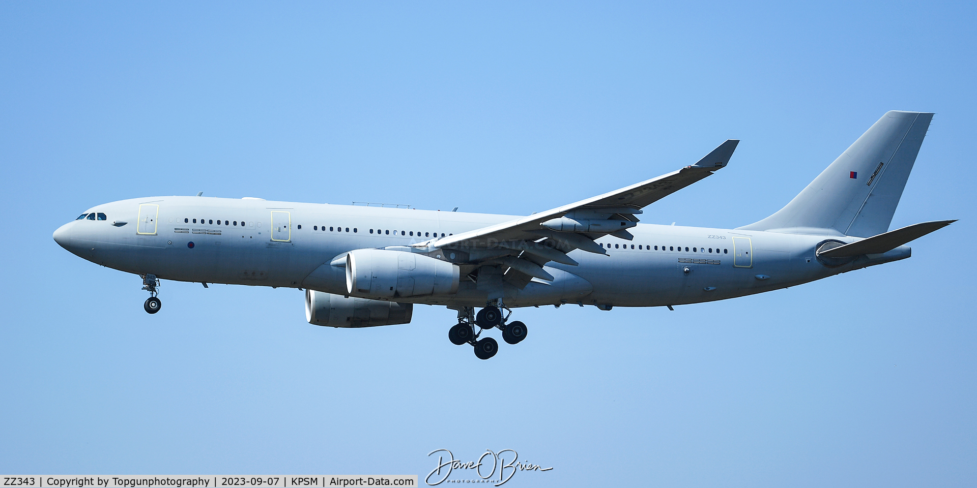 ZZ343, 2015 Airbus A330-243MRTT (KC2 Voyager) C/N 1610, ASCOT2126 inbound for customs clearance