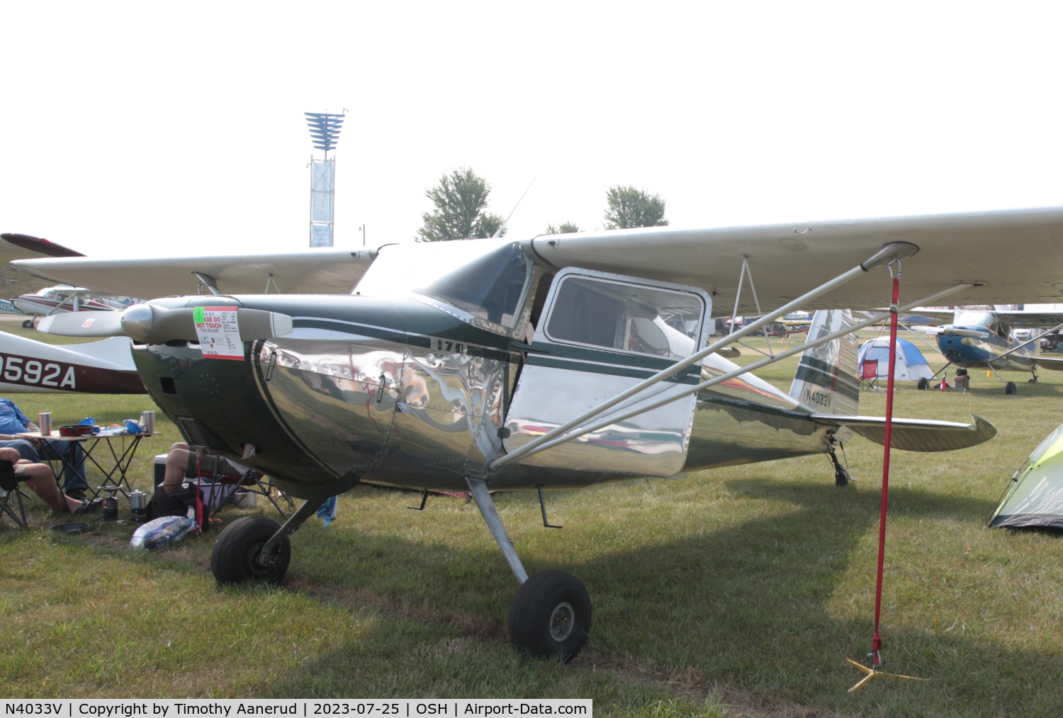 N4033V, 1948 Cessna 170 C/N 18380, 1948 Cessna 170, c/n: 18380. AirVenture 2023