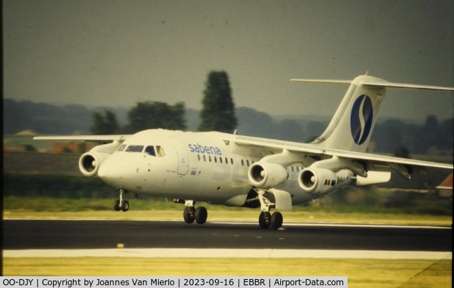 OO-DJY, 1997 British Aerospace Avro 146-RJ85 C/N E.2302, SLide scan
