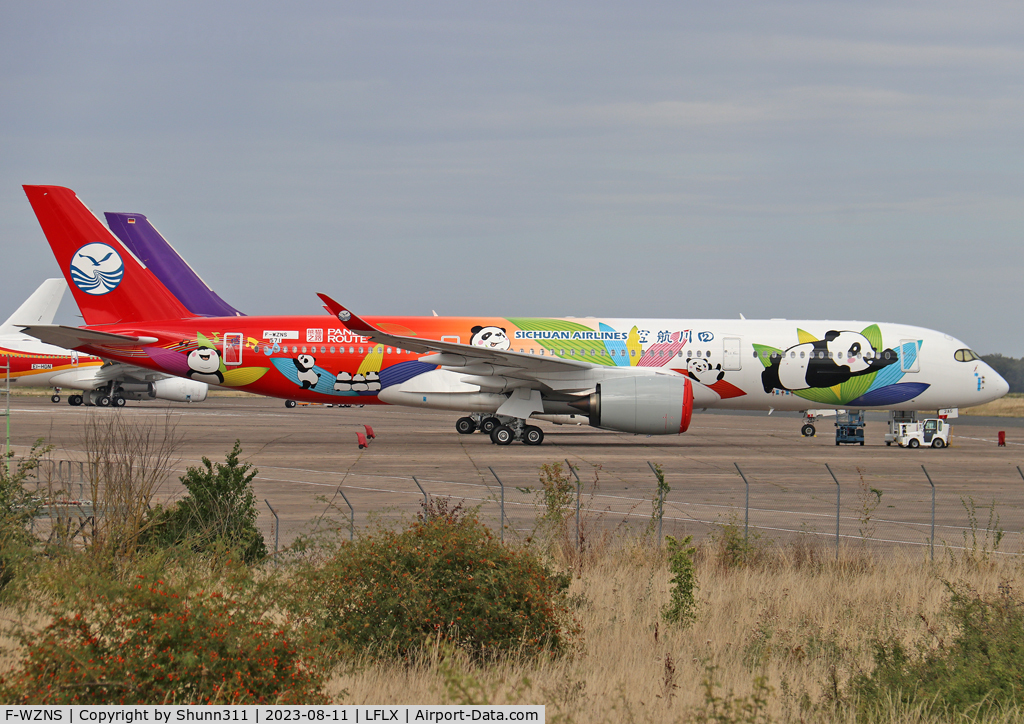 F-WZNS, 2022 Airbus A350-941 C/N 0571, Stored in Panda Route c/s