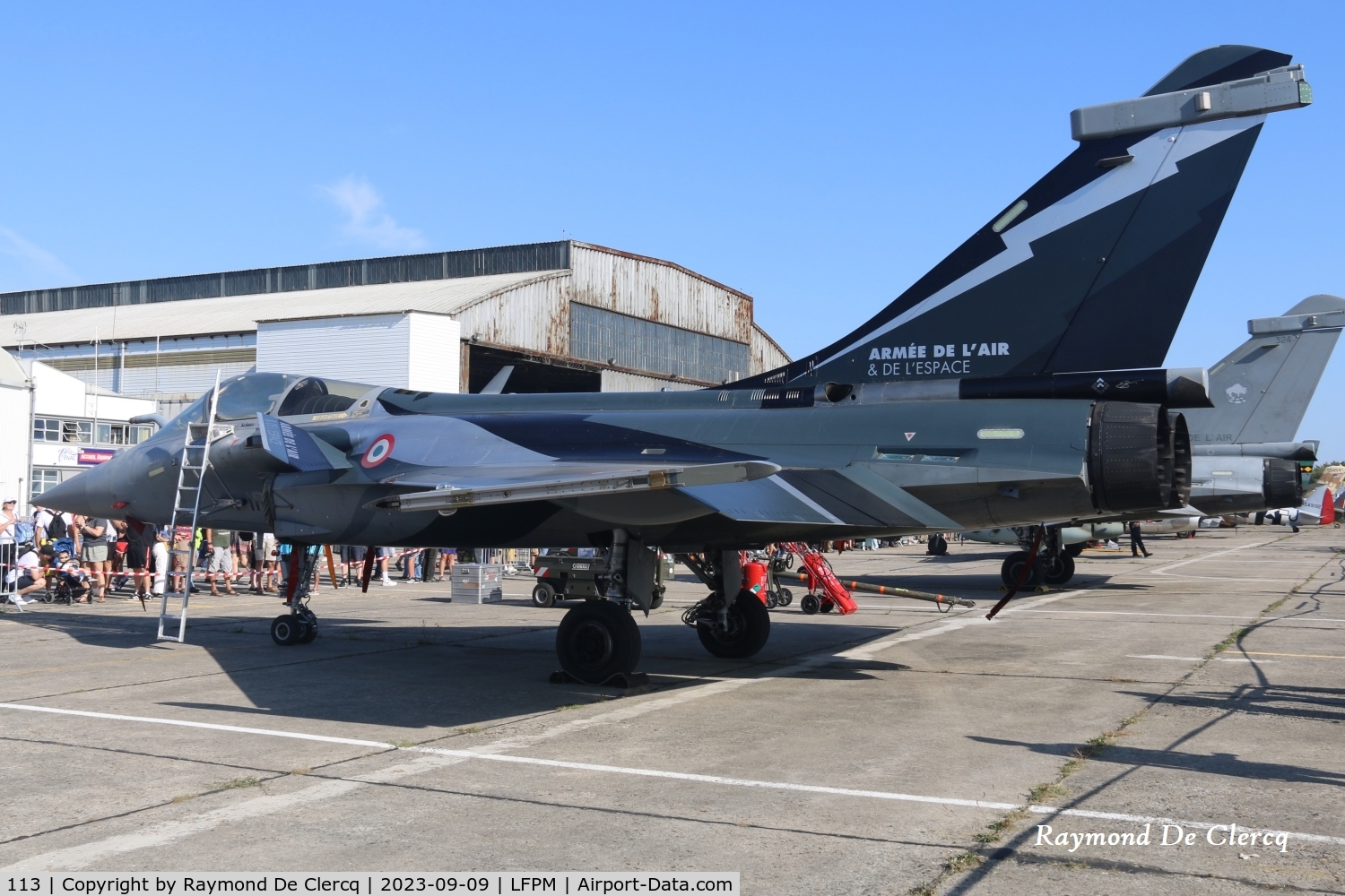 113, Dassault Rafale C C/N 113, Rafale solo display 113 / 4-IR at Melun-Villaroche air show.