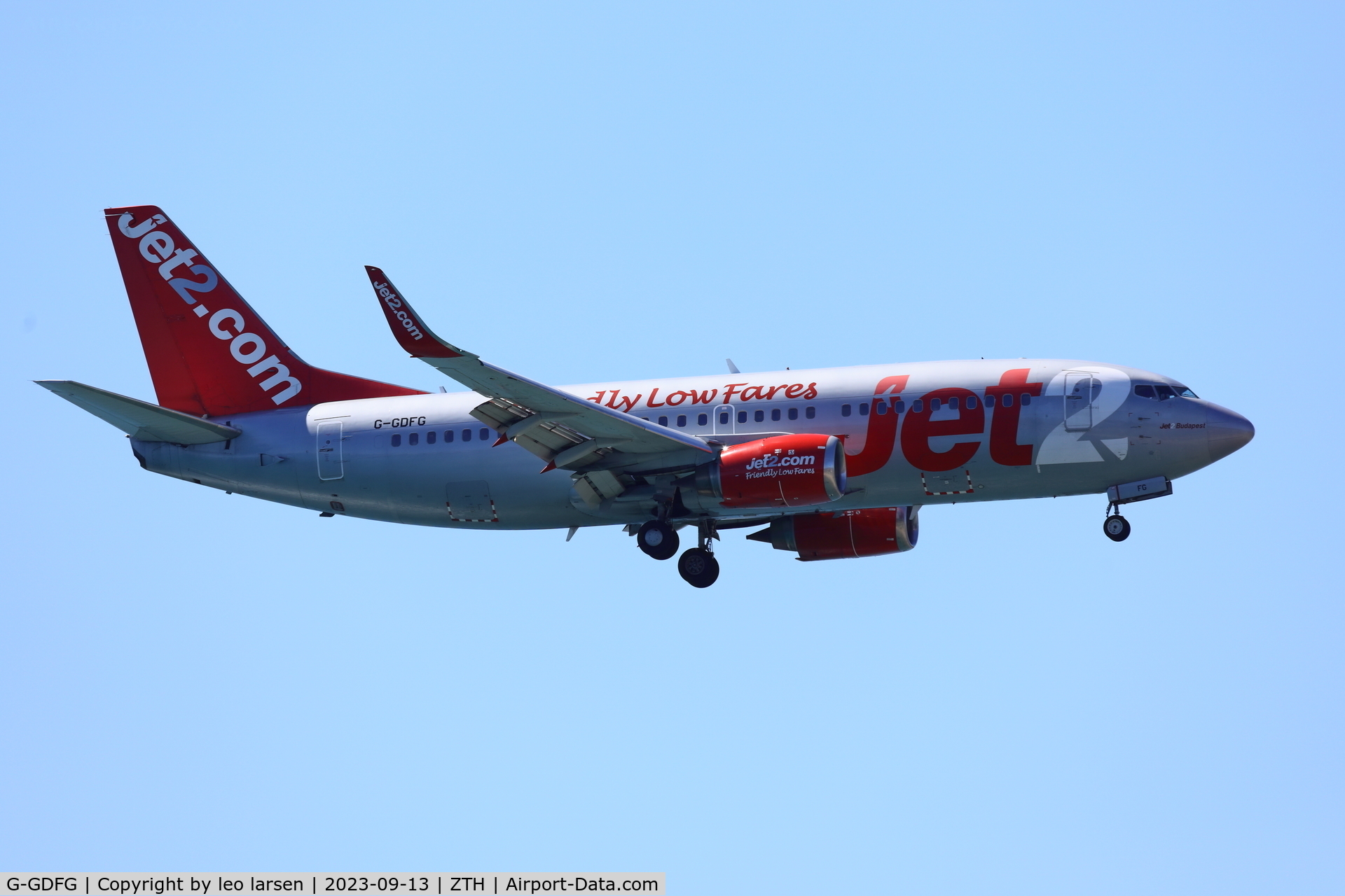 G-GDFG, 1997 Boeing 737-36Q C/N 28658, ZTH 13.9.2023