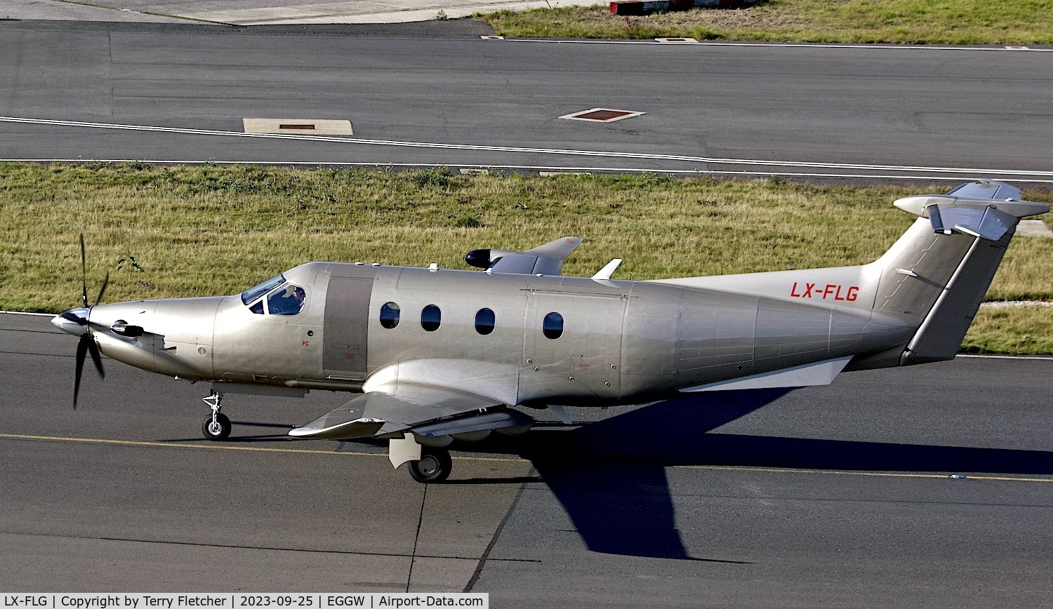 LX-FLG, 2019 Pilatus PC-12/47E C/N 1912, At Luton Airport