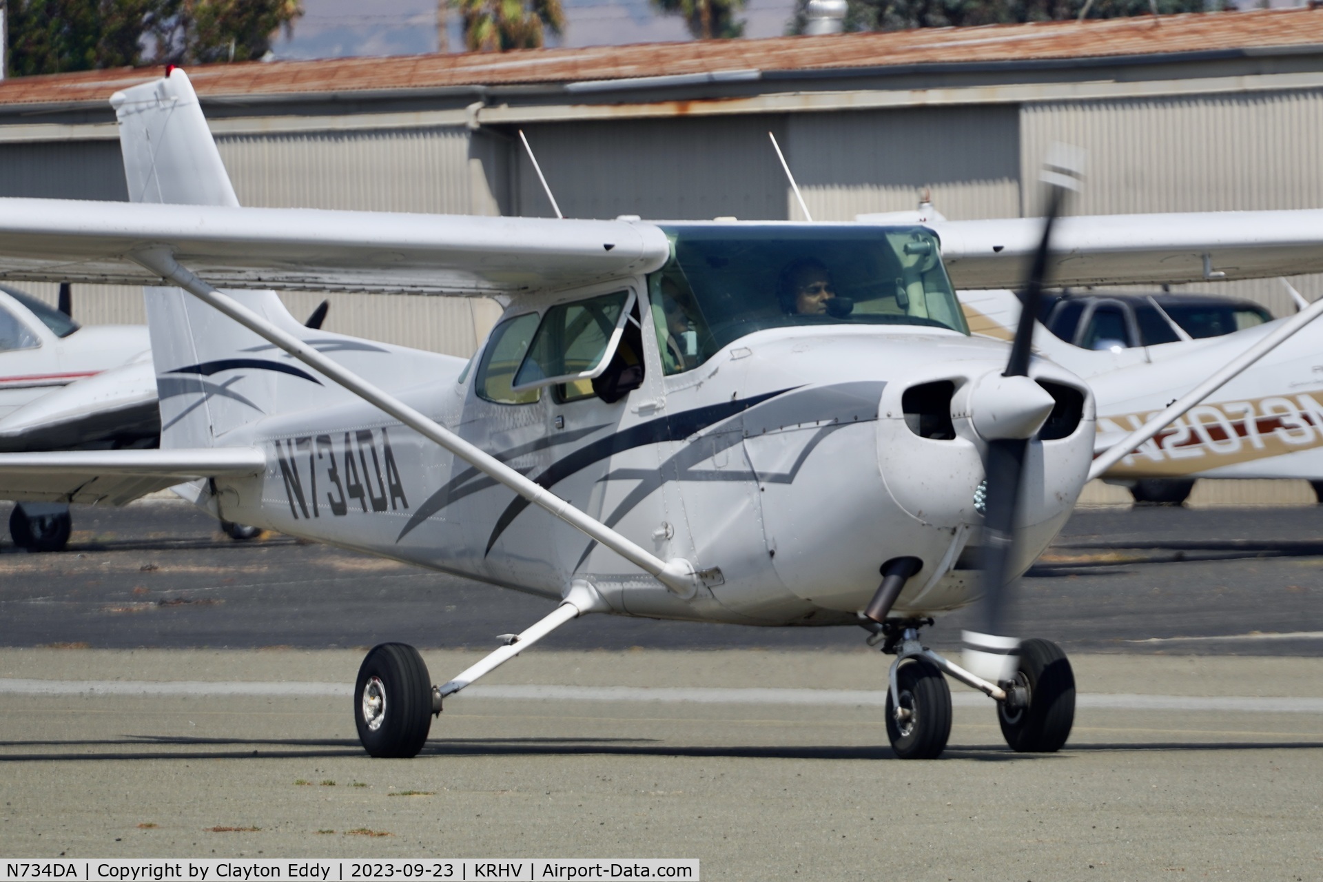 N734DA, 1977 Cessna 172N C/N 17268763, Reid-Hillview Airport Community Day California 2023.