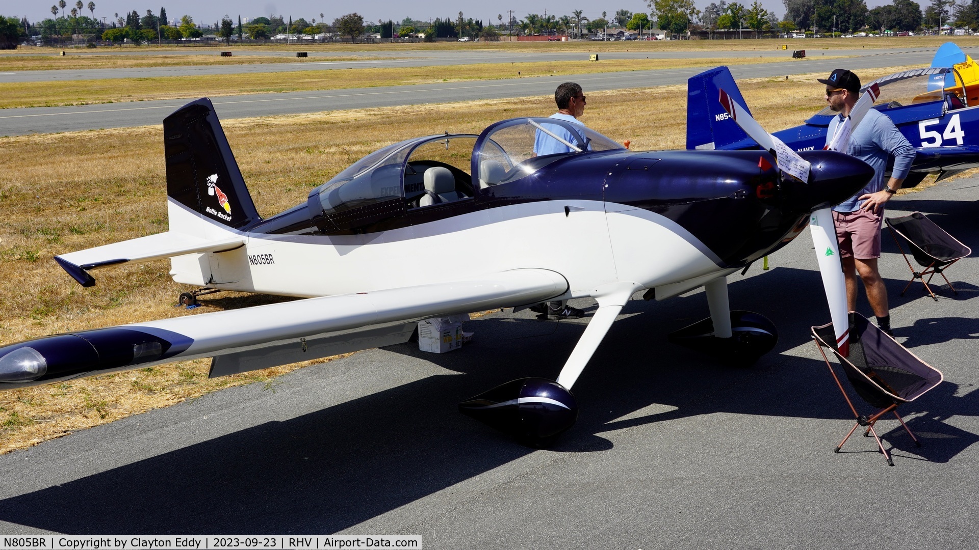 N805BR, 2016 Vans RV-7 C/N 71694, Reid-Hillview Airport Community Day California 2023.