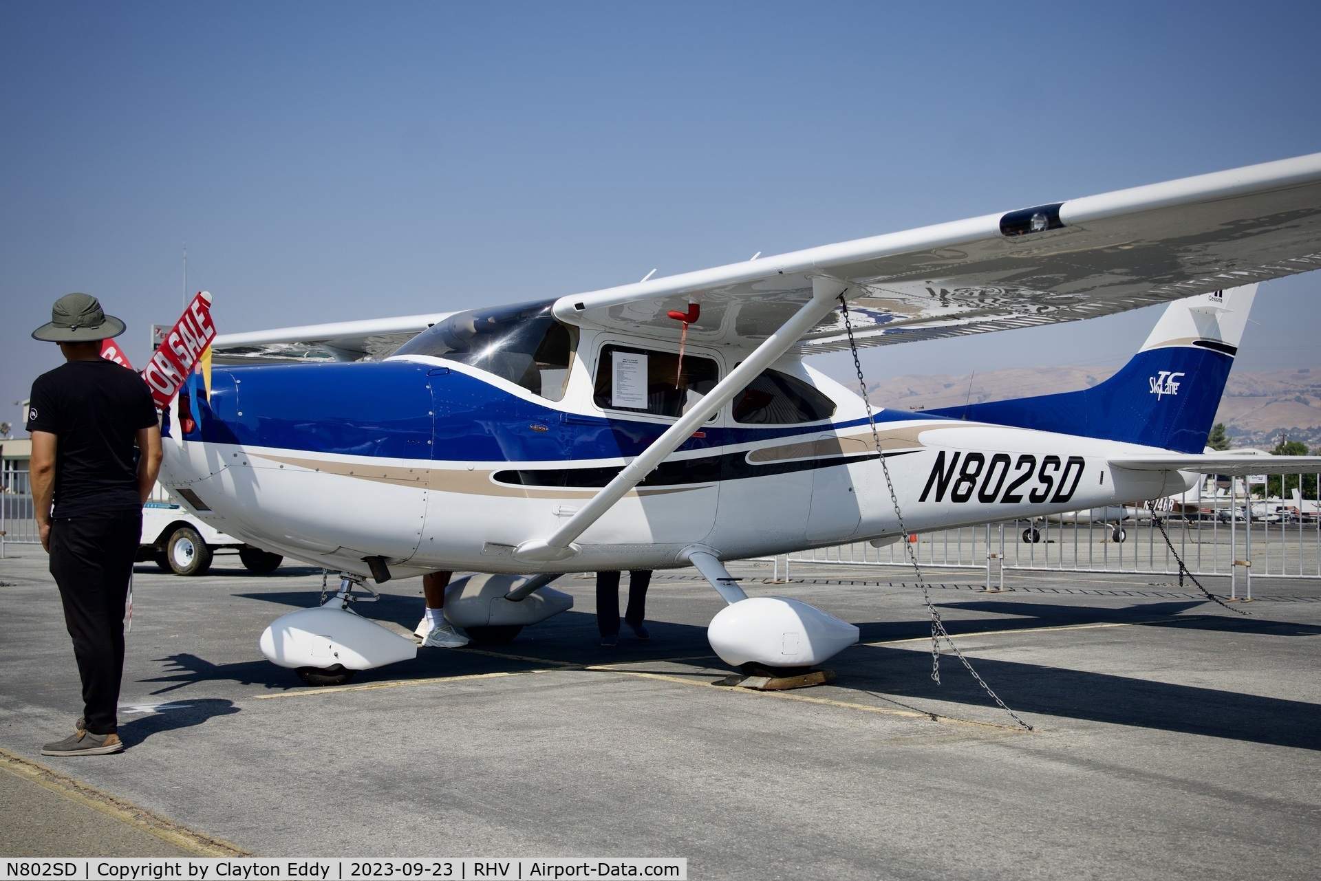 N802SD, 2004 Cessna T182T Turbo Skylane C/N T18208239, Reid-Hillview Airport Community Day California 2023.