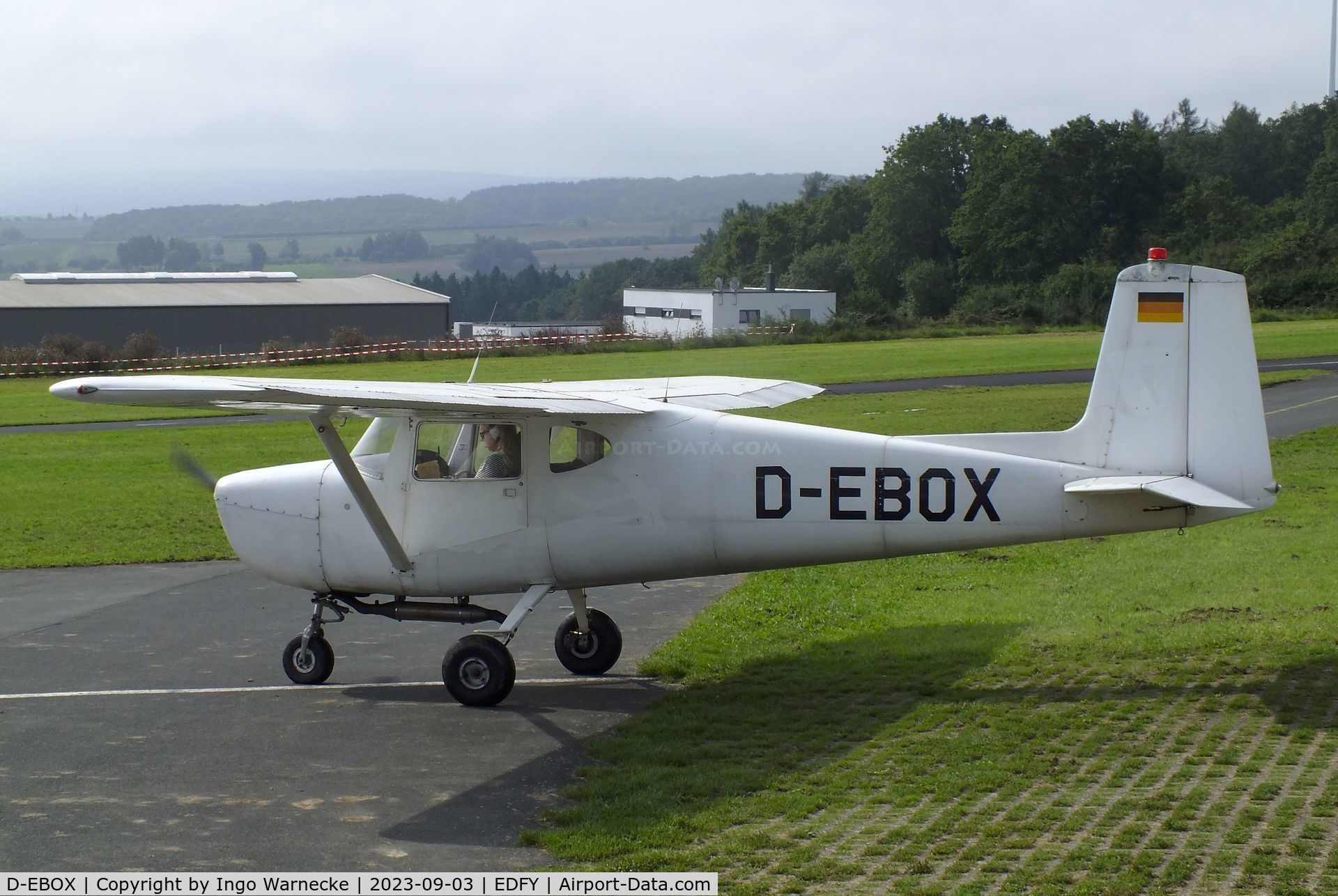 D-EBOX, 1959 Cessna 150B C/N 15017179, Cessna 150B at the Fly-in und Flugplatzfest (airfield display) at Elz Airfield