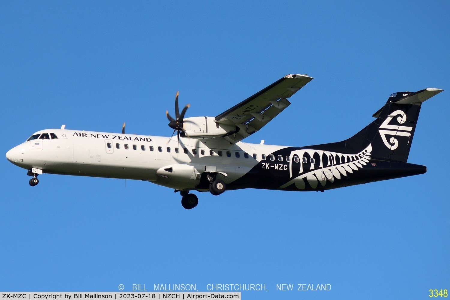 ZK-MZC, 2019 ATR 72-212A C/N 1581, NZ177M from PMR