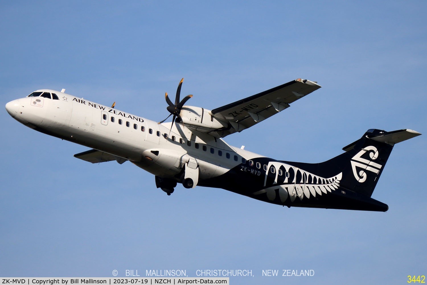ZK-MVD, 2013 ATR 72-600 C/N 1117, NZ503M to IVC