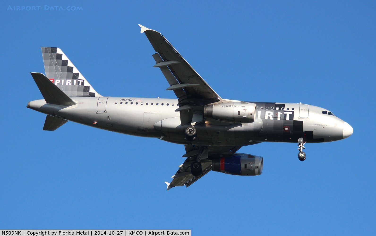 N509NK, 2005 Airbus A319-132 C/N 2603, NKS A319 silver zx