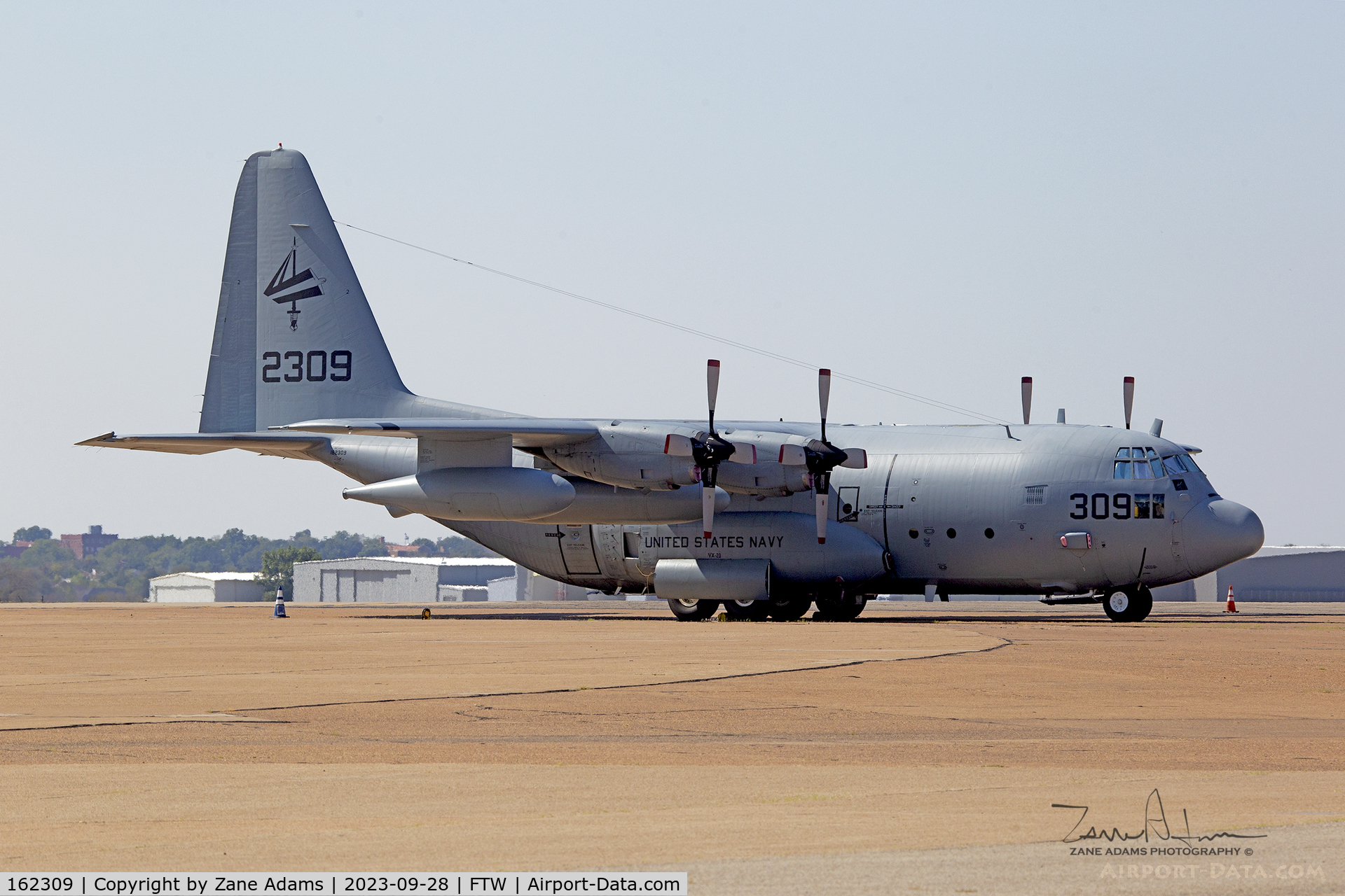 162309, 1982 Lockheed KC-130T Hercules C/N 382-4973, VX-20 KC-130T (former QH-309) at Meacham Field, Fort Worth, TX