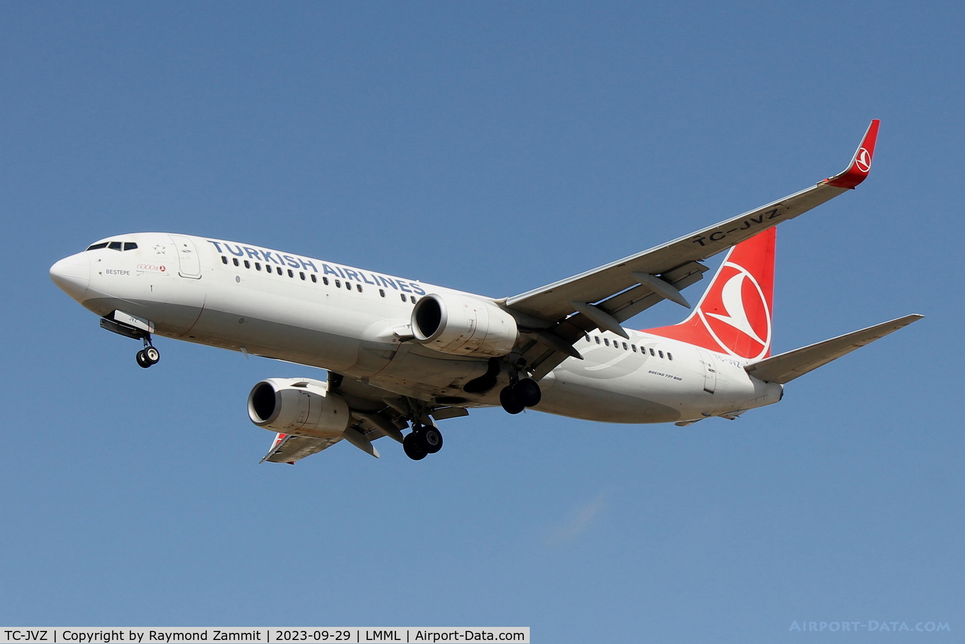 TC-JVZ, 2016 Boeing 737-8F2 C/N 60025, B737-800 TC-JVZ Turkish Airlines