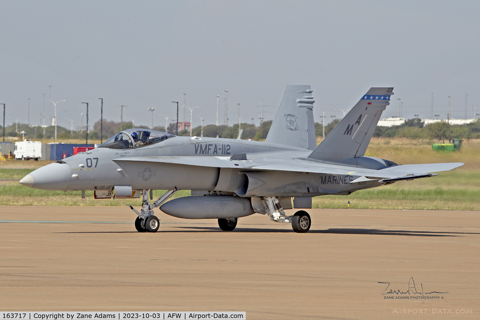 163717, McDonnell Douglas F/A-18C Hornet C/N 0783, VMFA-112 Hornet at Perot Field - Fort Worth, TX