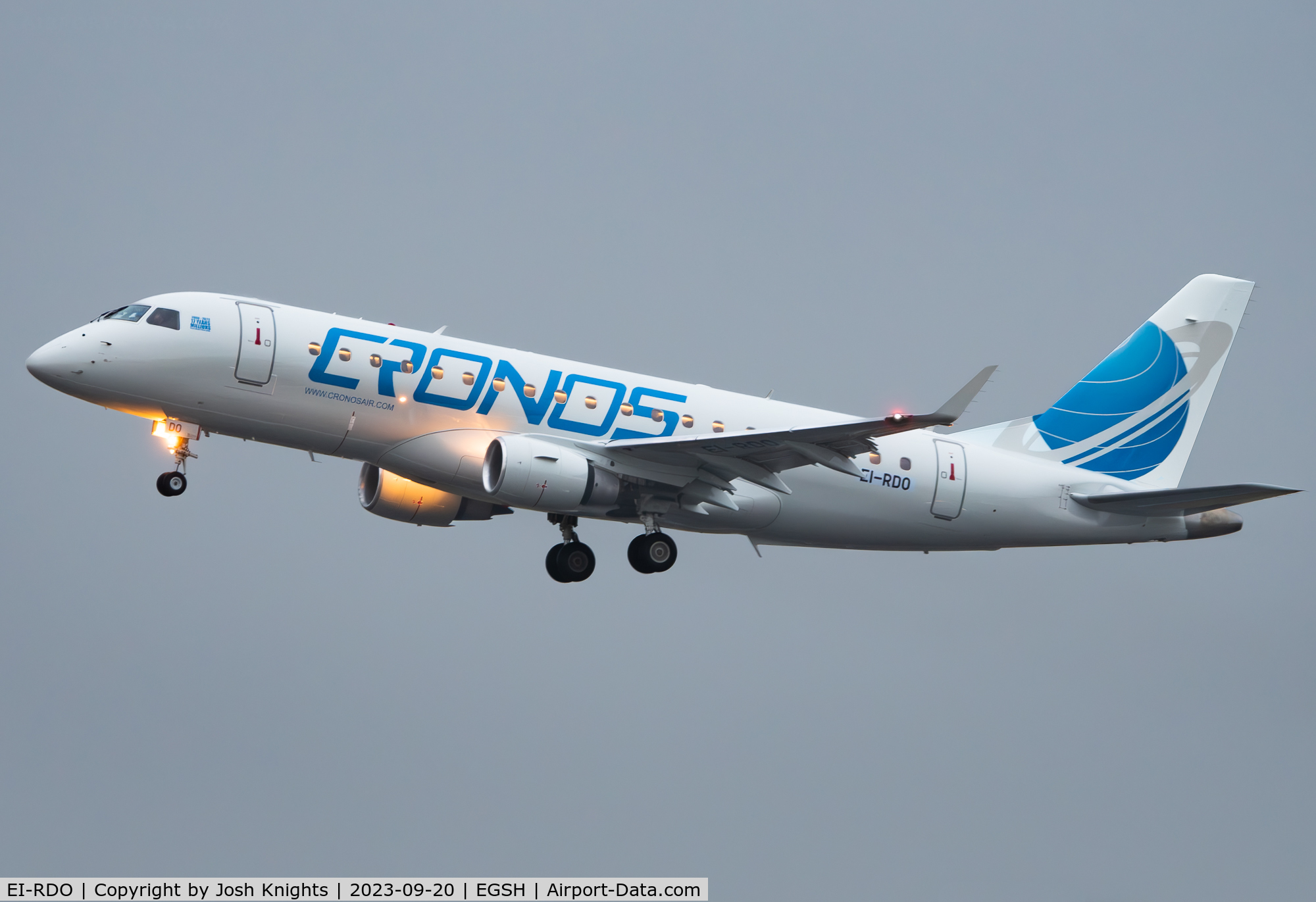 EI-RDO, 2012 Embraer 175LR (ERJ-170-200LR) C/N 17000348, Departing After Respray.