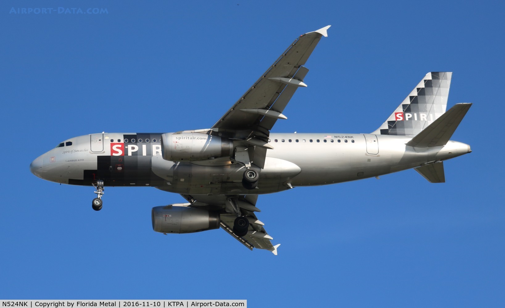 N524NK, 2006 Airbus A319-132 C/N 2929, NKS A319 silver zx DTW-TPA