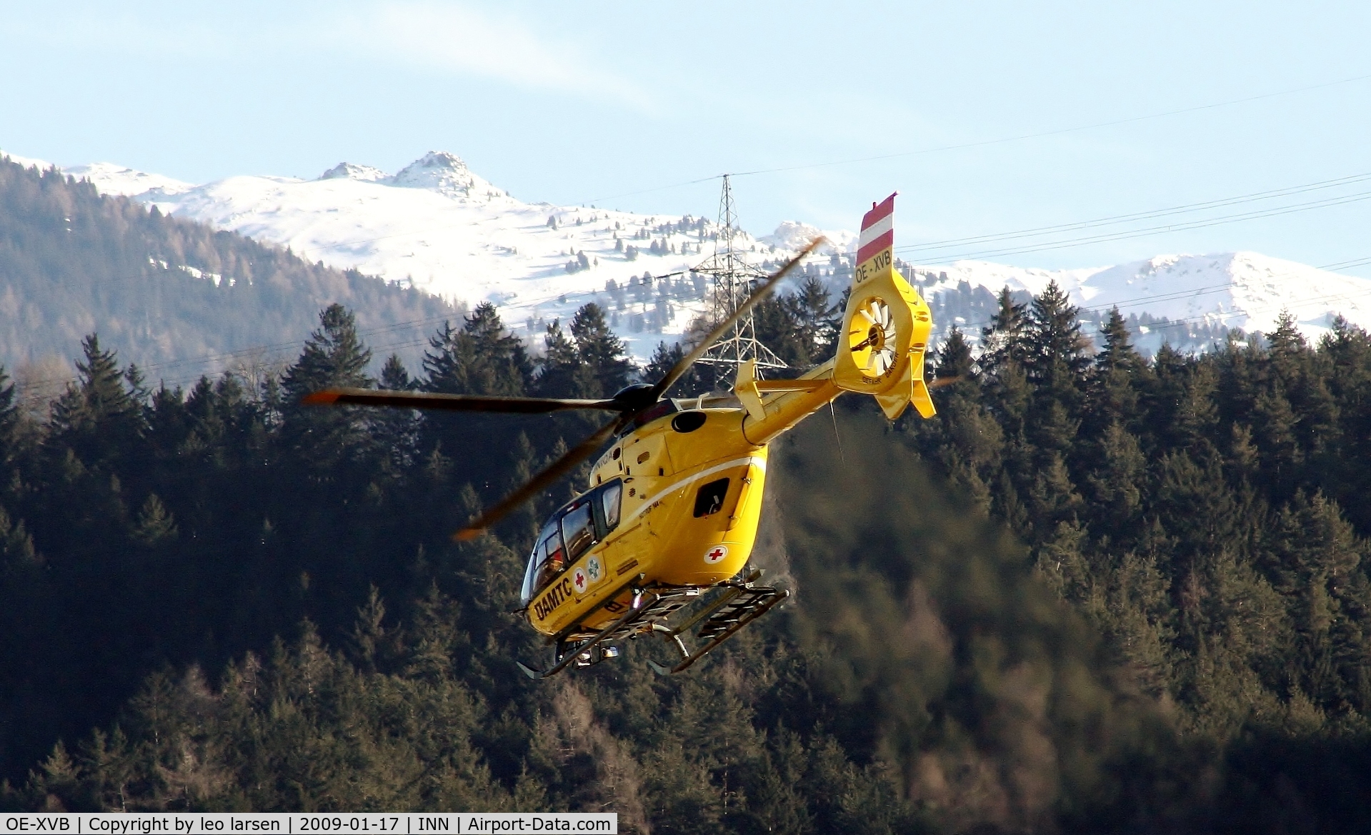 OE-XVB, 2007 Eurocopter EC-135T-2+ C/N 0633, Innsbruck 17.1.2009