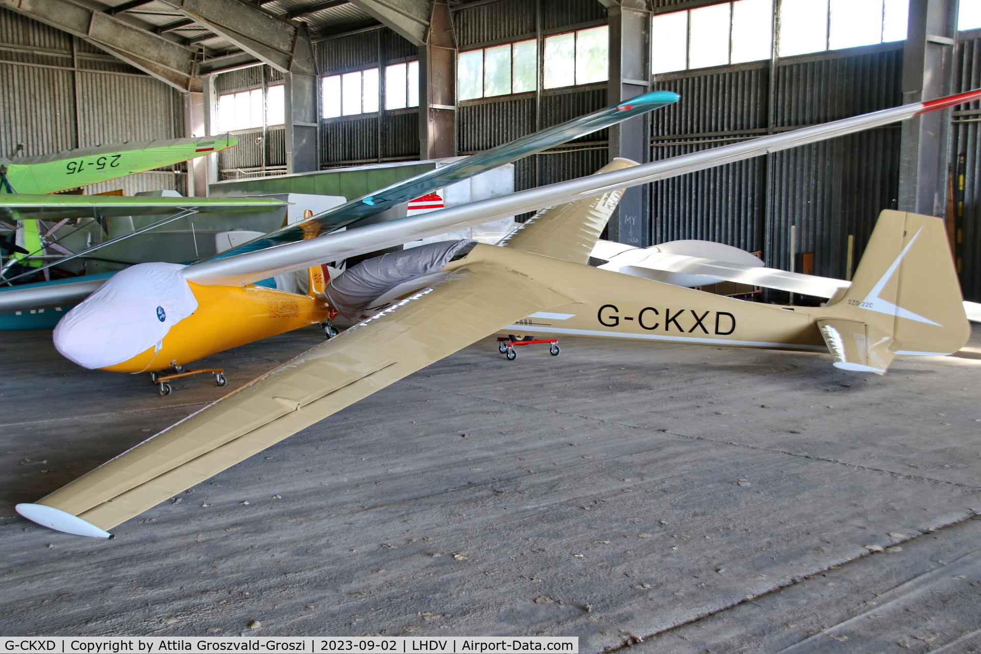 G-CKXD, 1960 PZL-Bielsko SZD-22C C/N 587, LHDV - Dunaújváros-Kisapostag Airport, Hungary