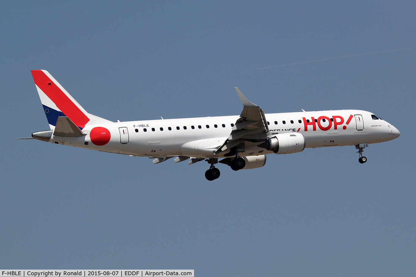 F-HBLE, 2007 Embraer 190LR (ERJ-190-100LR) C/N 19000123, at fra