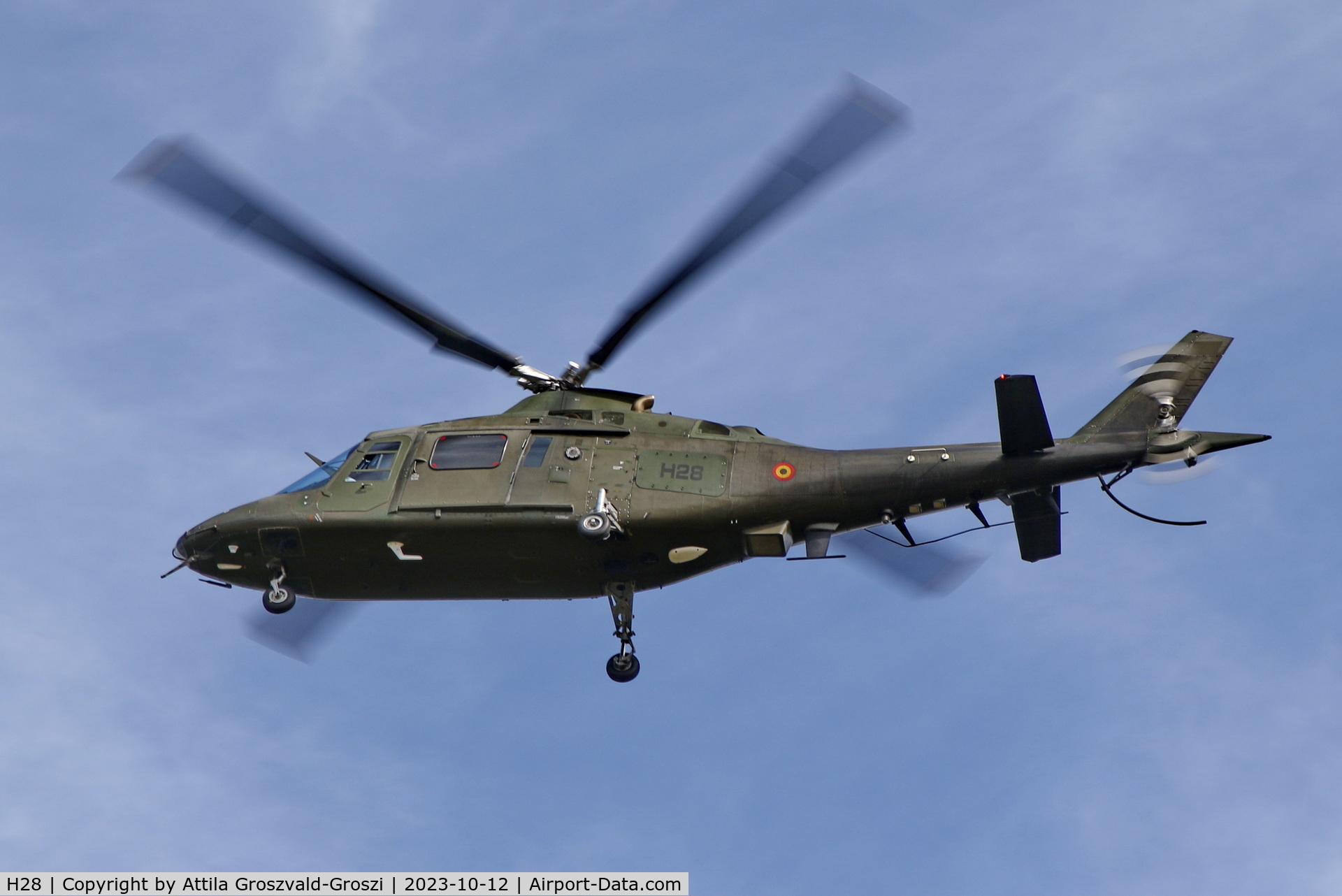 H28, Agusta A-109BA C/N 0328, Jutas-Ujmajor. The Hungarian airforce is his practising base