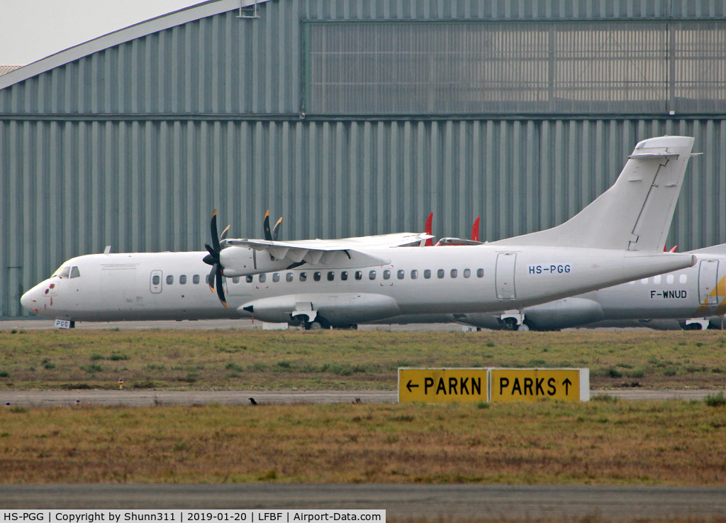HS-PGG, 2002 ATR 72-212A C/N 692, Parked in all white c/s without titles...
