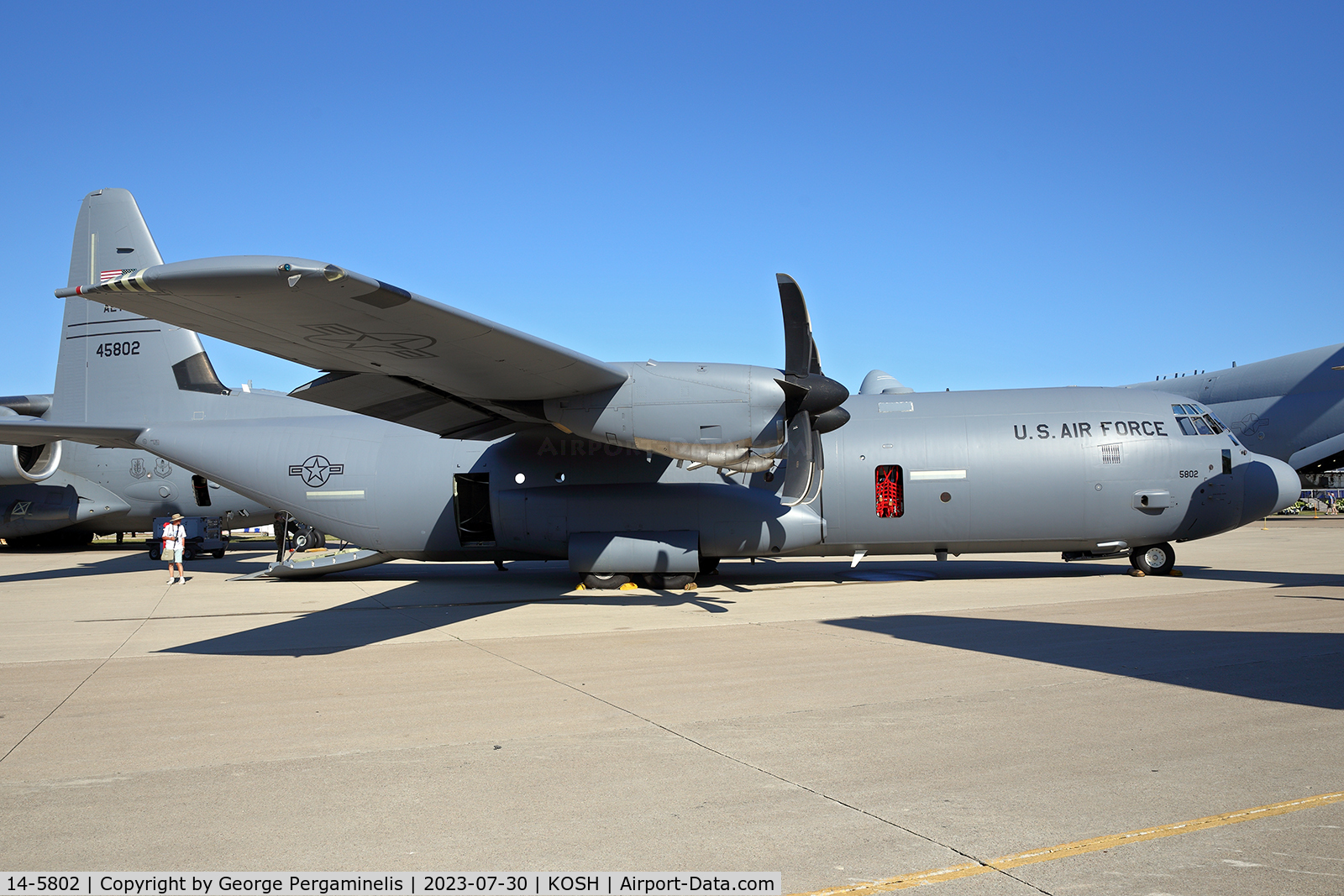 14-5802, Lockheed Martin C-130J-30 Super Hercules C/N 382-5802, Oshkosh 2023.