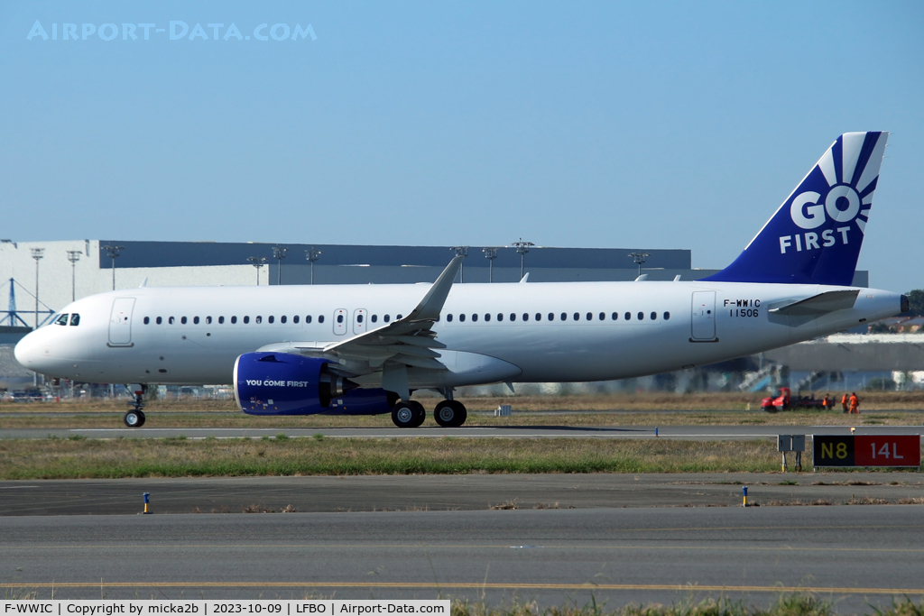F-WWIC, 2023 Airbus A320-271N C/N 11506, Taxiing, to become VT-WDK