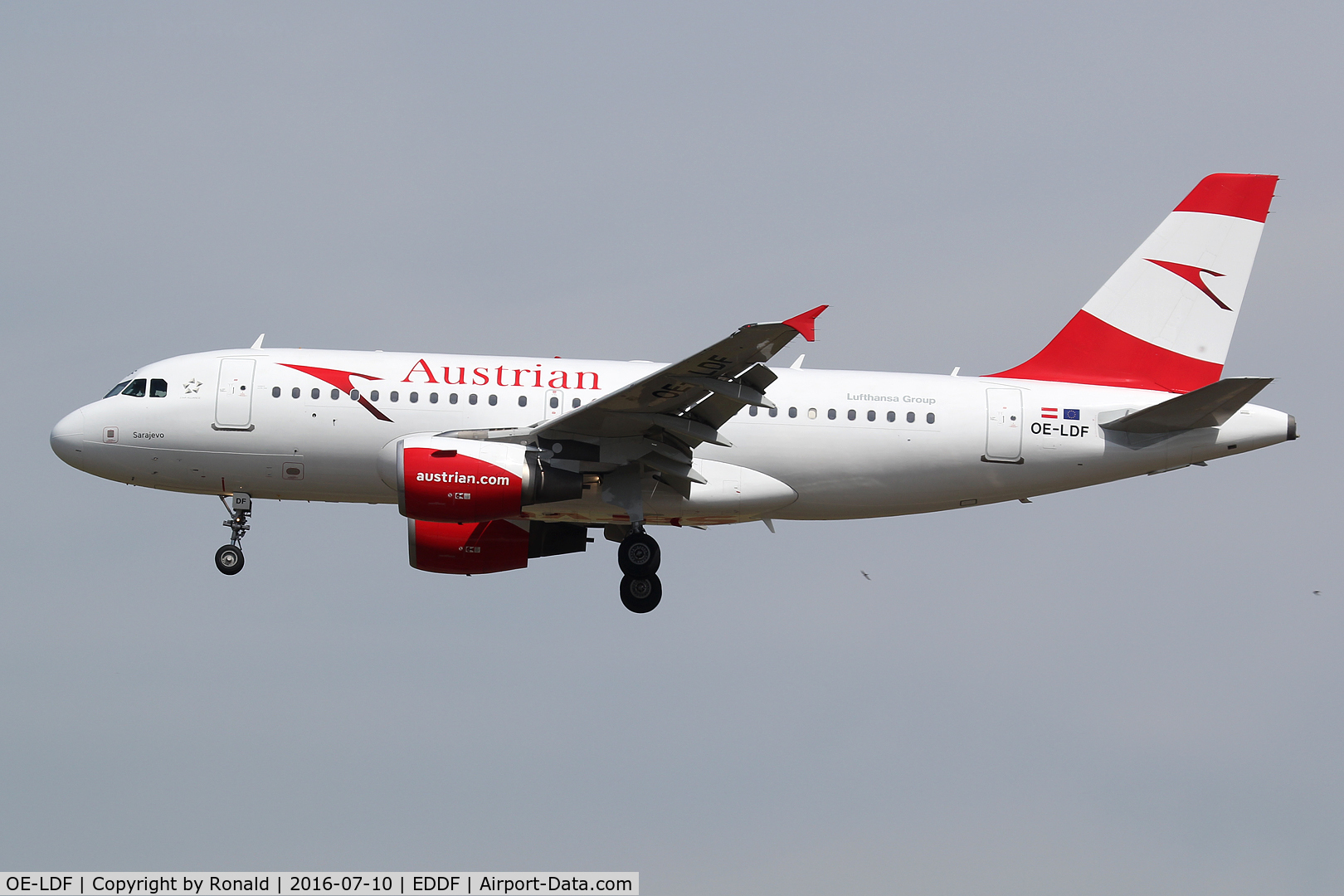 OE-LDF, 2005 Airbus A319-112 C/N 2547, at fra