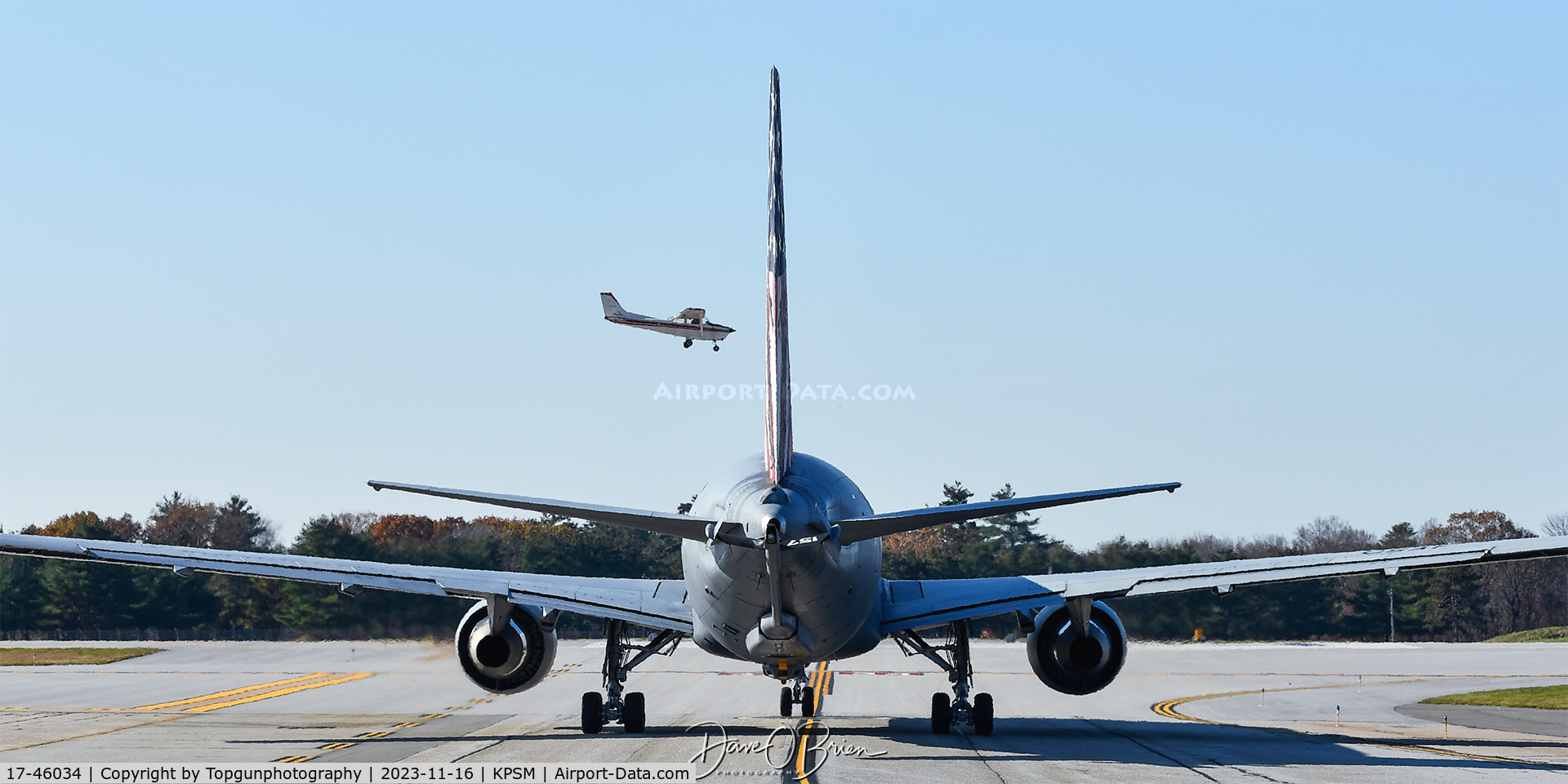 17-46034, 2018 Boeing KC-46A Pegasus C/N 34114, PACK92 holding short for RW34