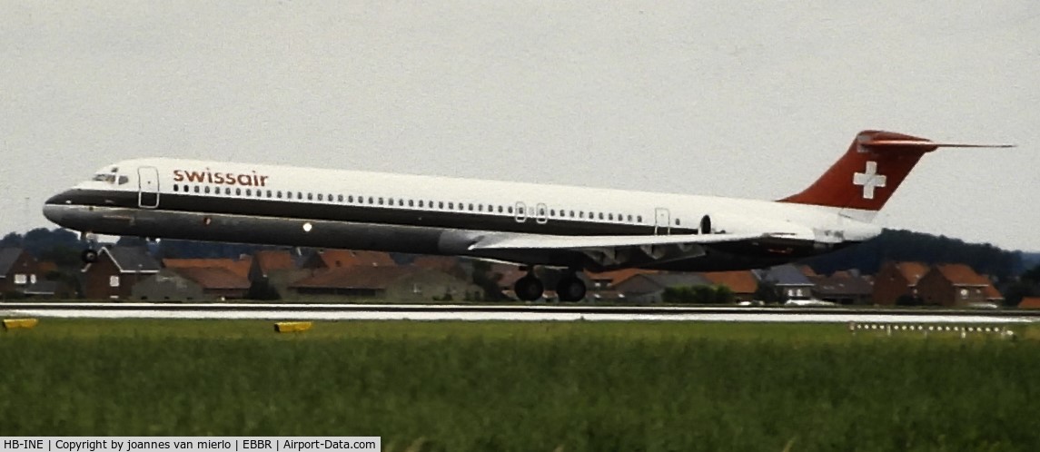 HB-INE, 1980 McDonnell Douglas MD-81 (DC-9-81) C/N 48004, Slide scan