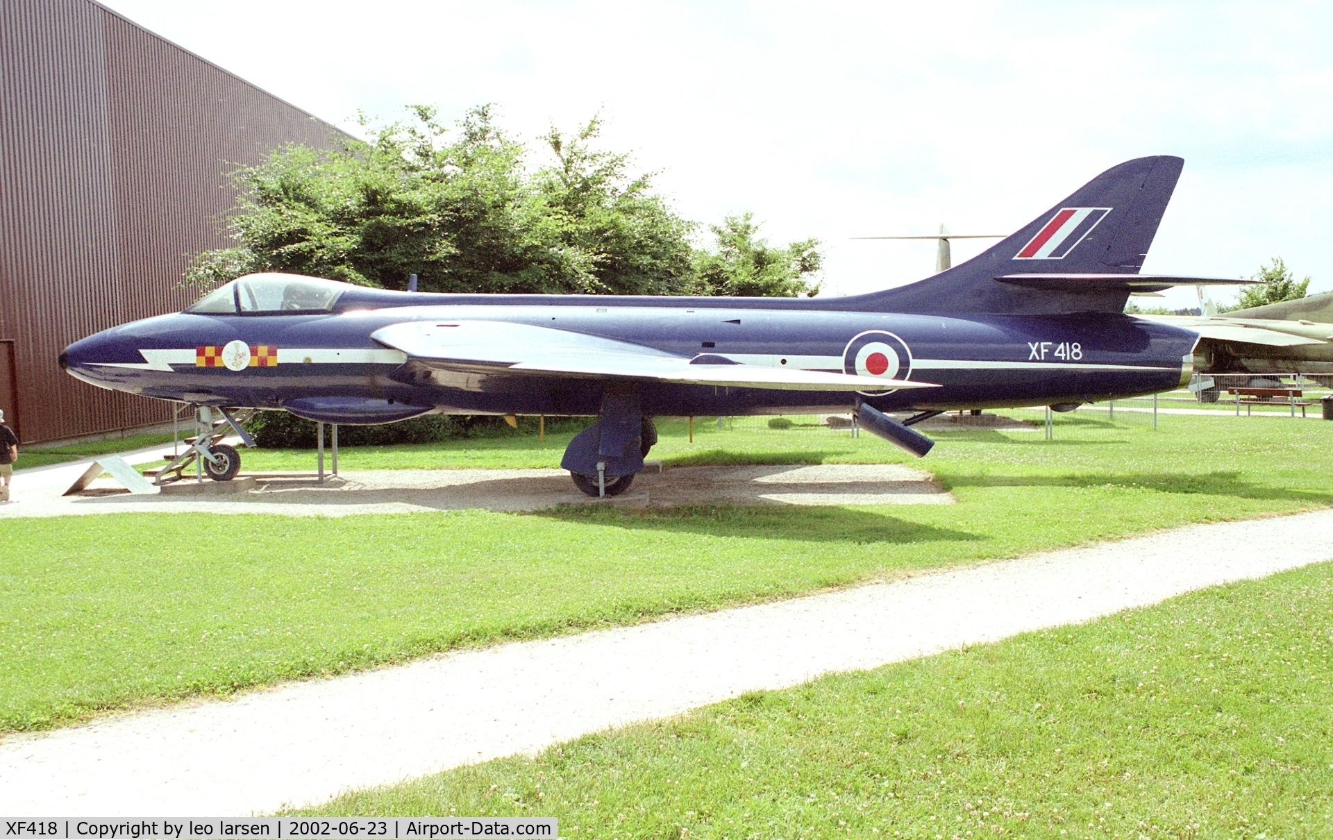 XF418, 1956 Hawker Hunter F.6A C/N S4/U/3294, Hermeskeil Museum 23.6.2002