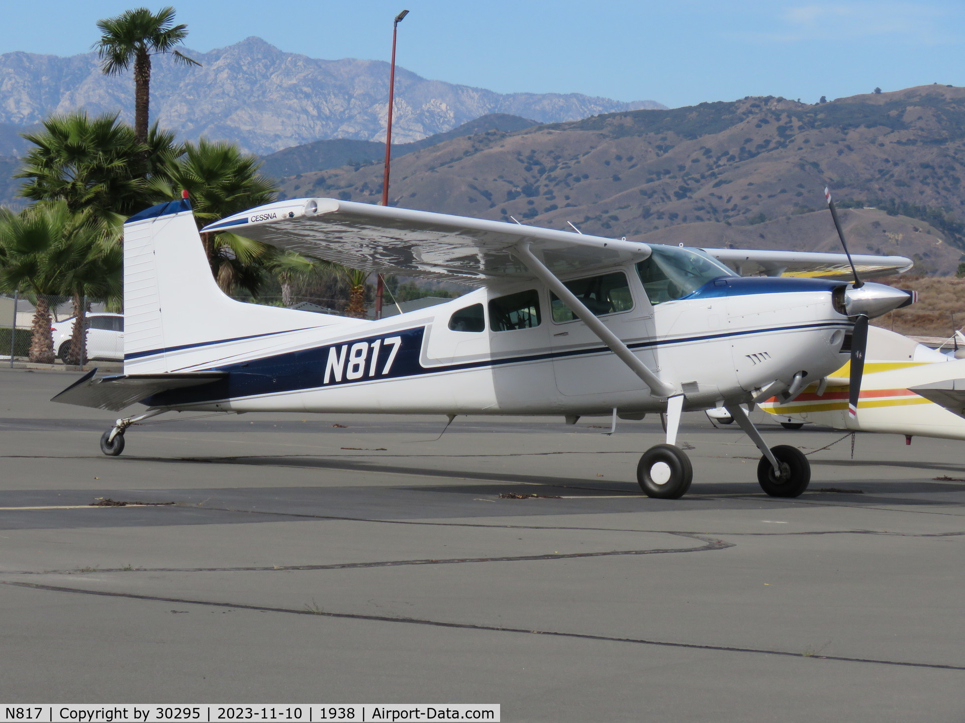 N817, 1977 Cessna 180K Skywagon C/N 18052844, Parked