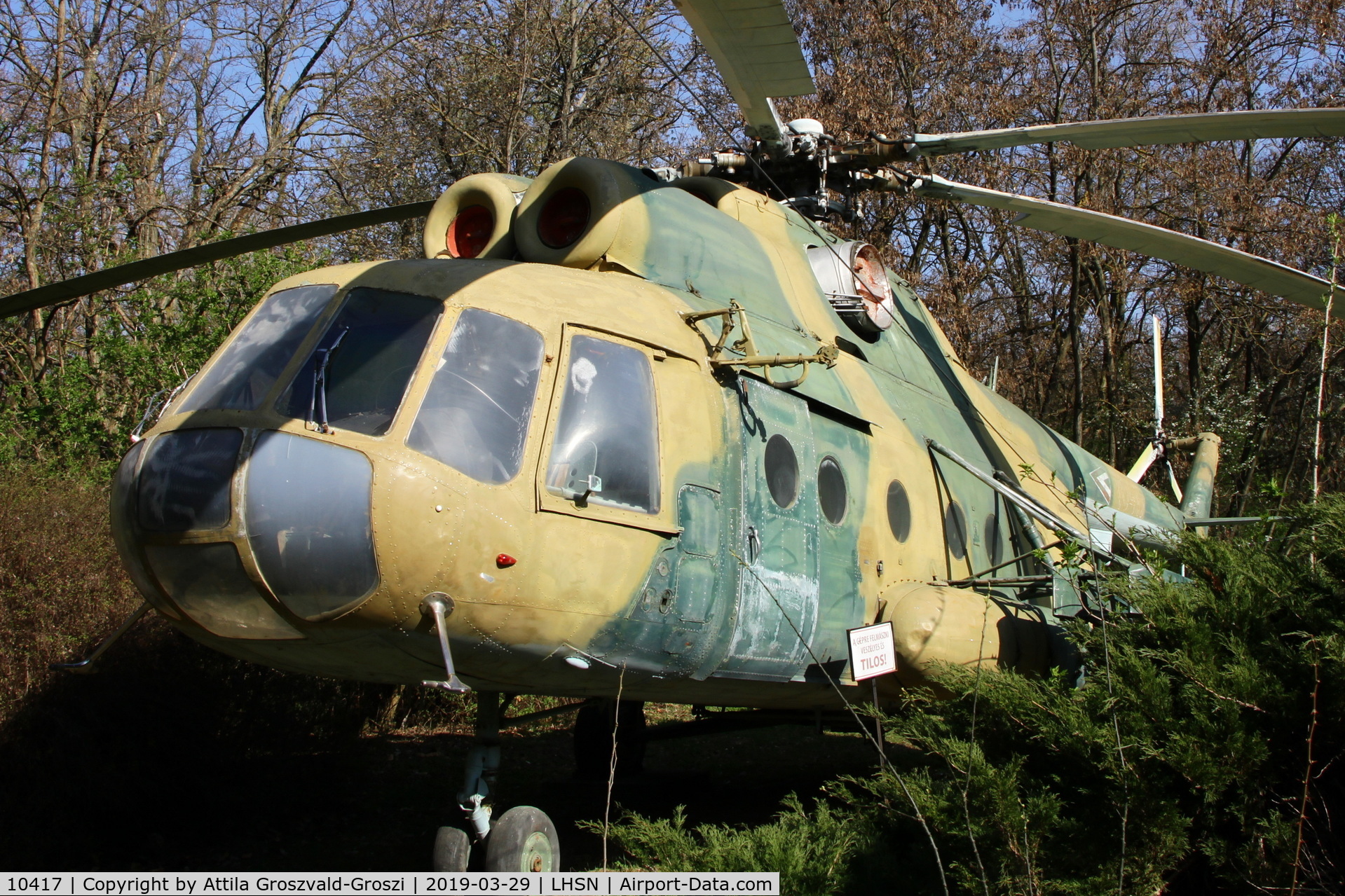 10417, 1972 Mil Mi-8T Hip C/N 10417, LHSN - Szolnok Air Base Hungary