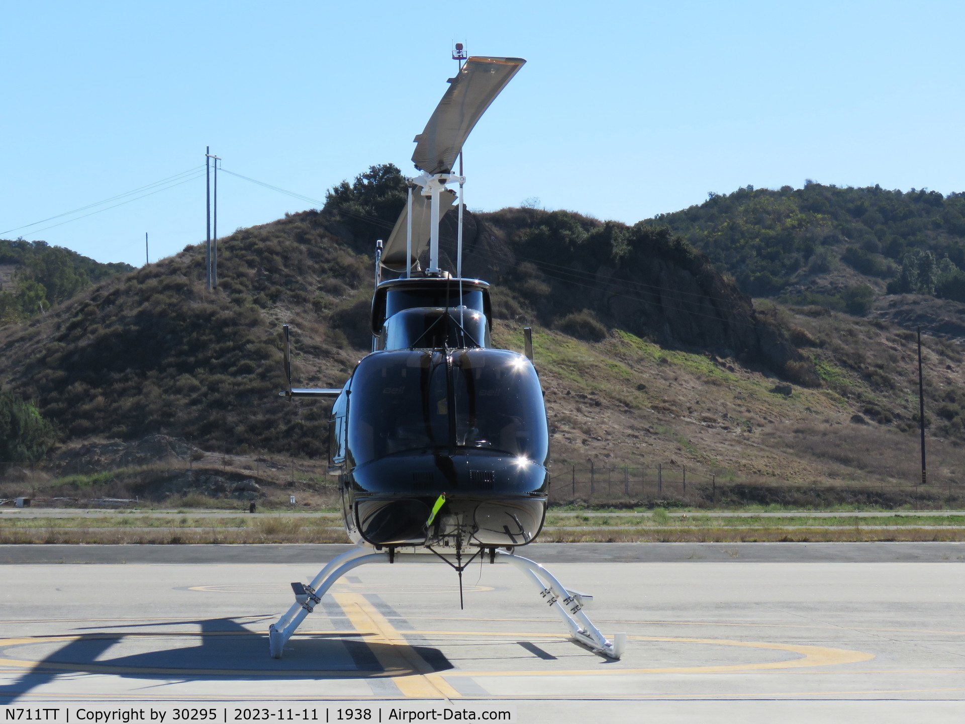 N711TT, 1991 Bell 206L-3 LongRanger III C/N 51433, Parked