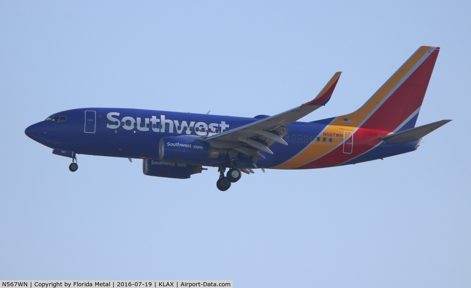 N567WN, 2002 Boeing 737-7CT C/N 32747, SWA 737 nc zx