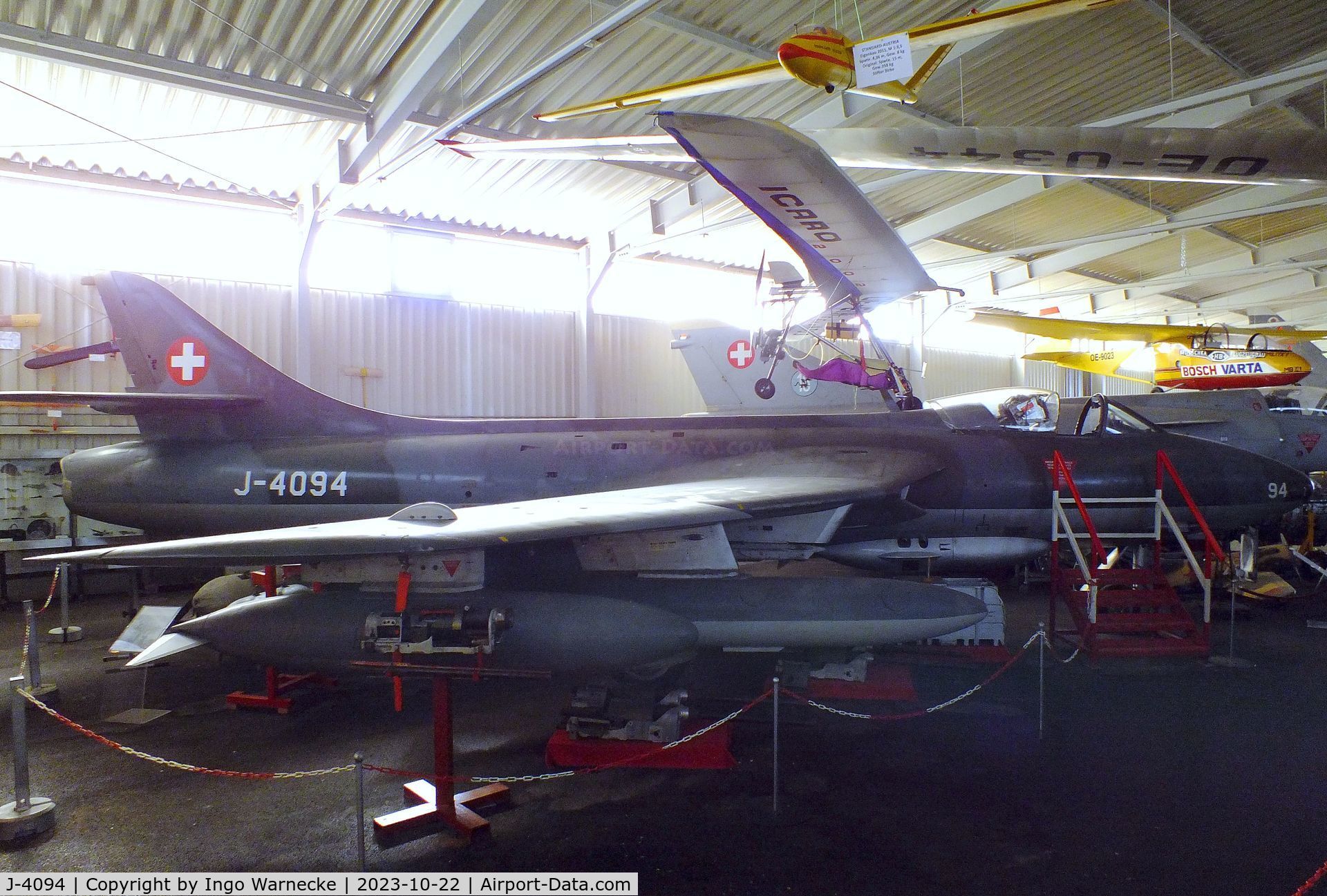 J-4094, Hawker Hunter F.58 C/N 41H-697461, Hawker Hunter F58 at the Österreichisches Luftfahrtmuseum (Austrian Aviation Museum), Graz-Thalerhof