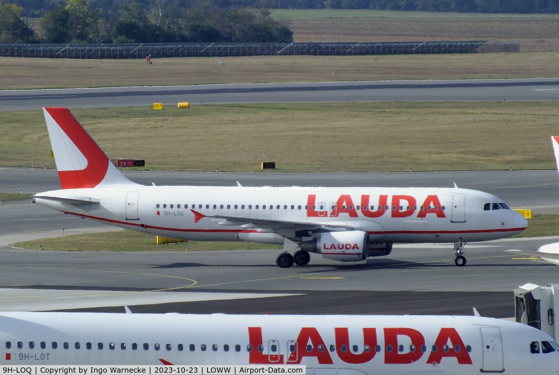 9H-LOQ, 2007 Airbus A320-214 C/N 3131, Airbus A320-214 of Lauda Europe at Wien-Schwechat airport