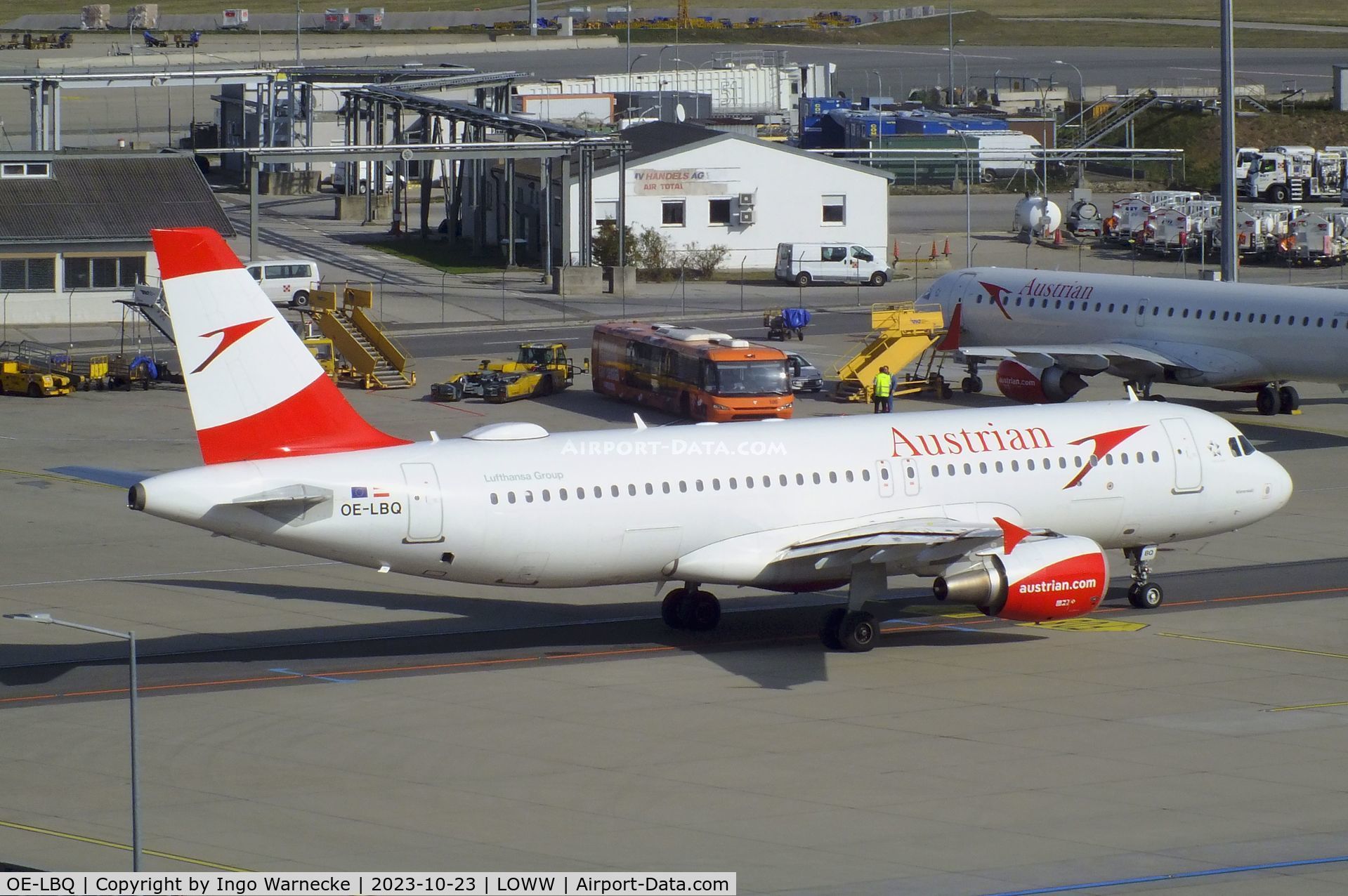 OE-LBQ, 1999 Airbus A320-214 C/N 1137, Airbus A320-214 of Austrian Airlines at Wien-Schwechat airport