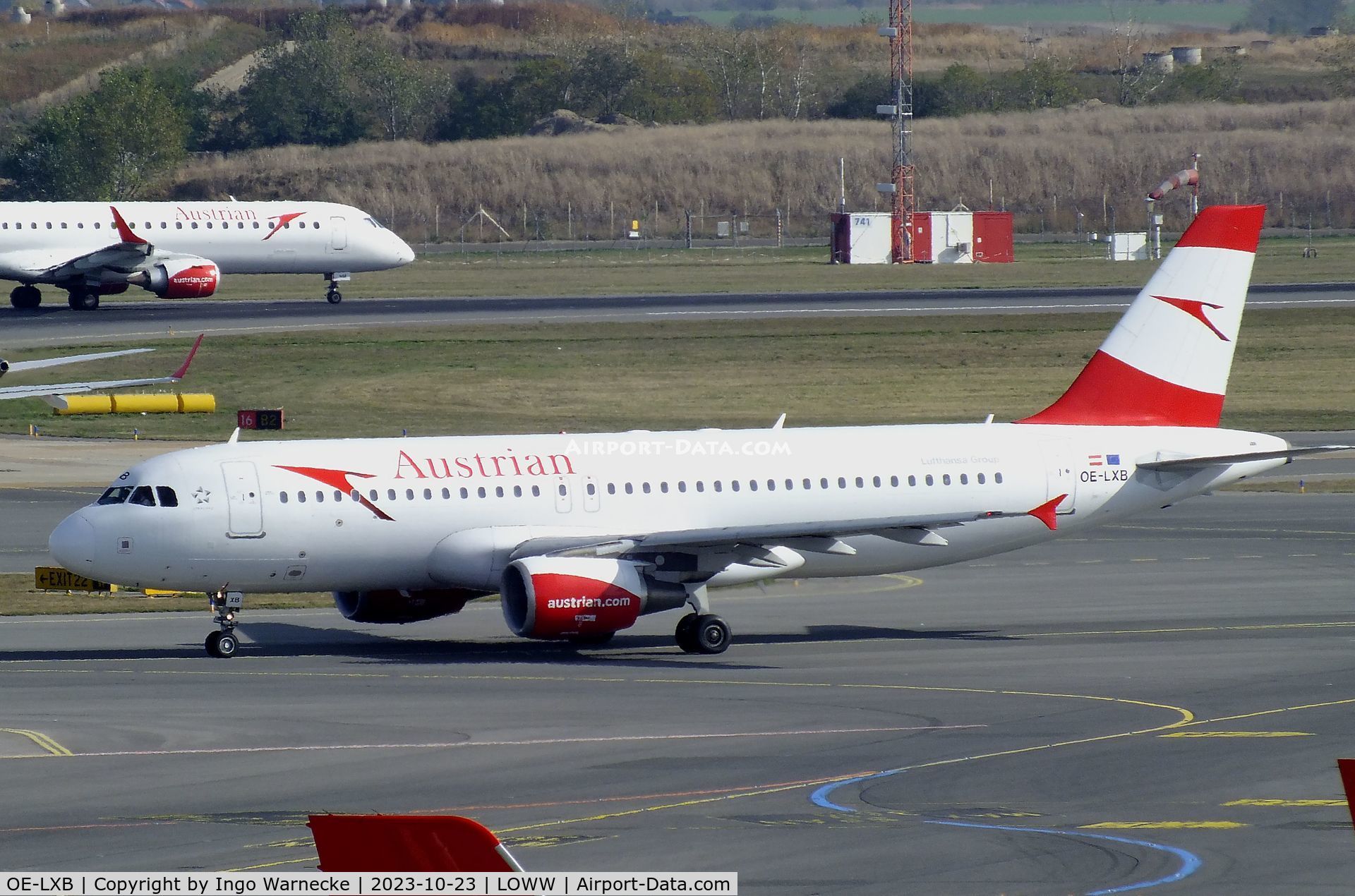 OE-LXB, 2008 Airbus A320-216 C/N 3482, Airbus A320-216 of Austrian Airlines at Wien-Schwechat airport