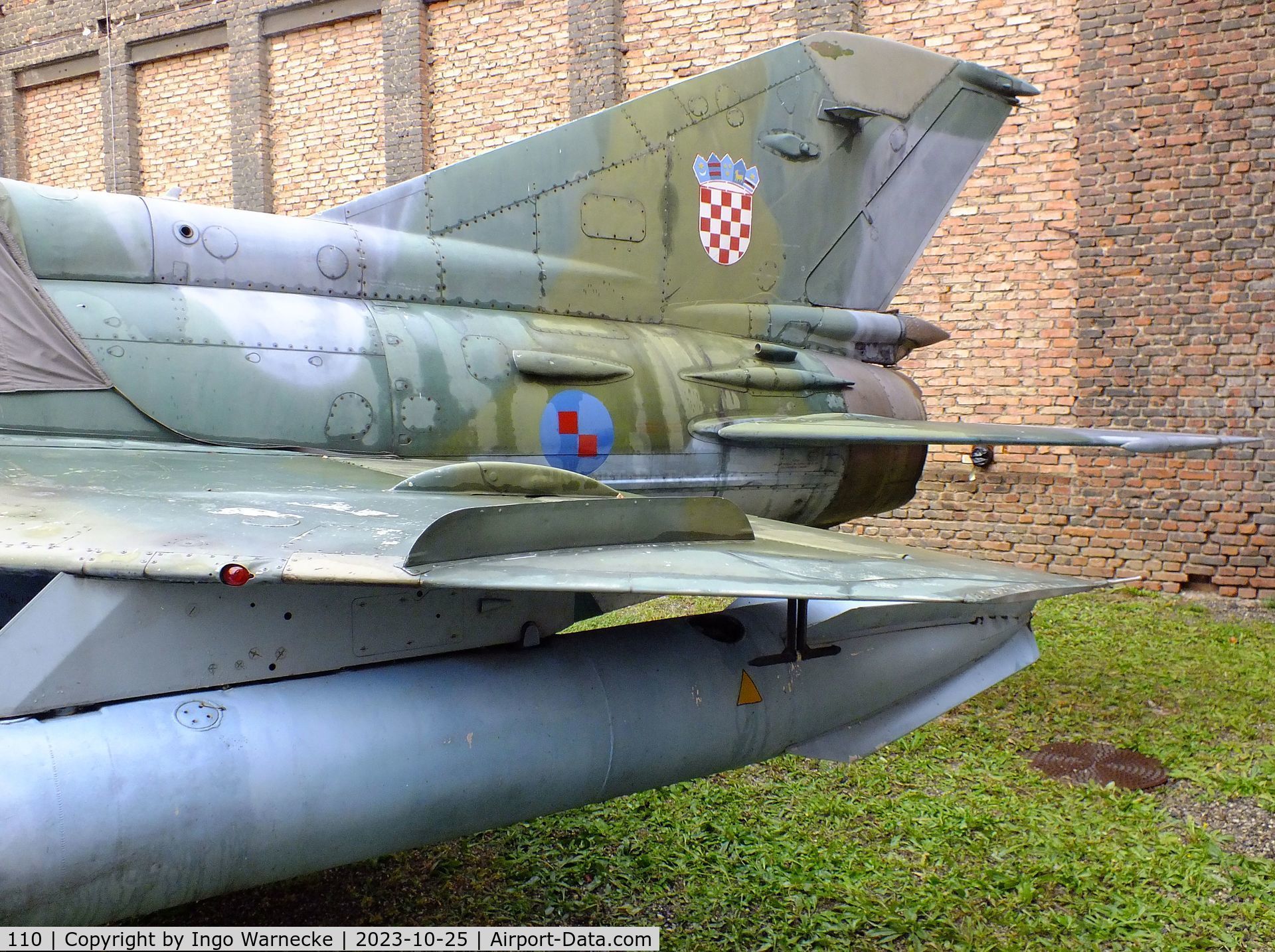 110, Mikoyan-Gurevich MiG-21bis C/N 75017895, Mikoyan i Gurevich MiG-21bis FISHBED-N at the Militärluftfahrt-Museum (Museum of Austrian Military Aviation), Zeltweg
