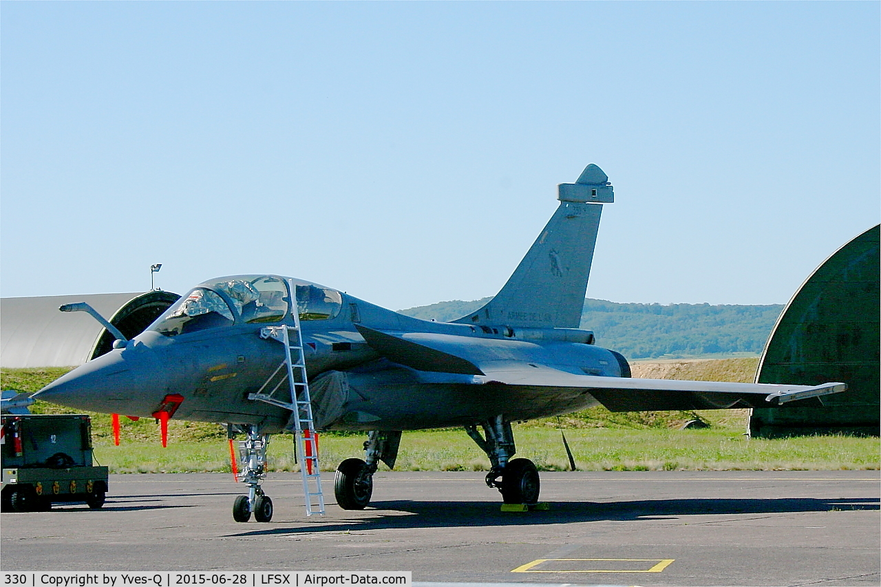 330, 2008 Dassault Rafale B C/N 330, Dassault Rafale B (113-IE), Flight line, Luxeuil-St Sauveur Air Base 116 (LFSX)