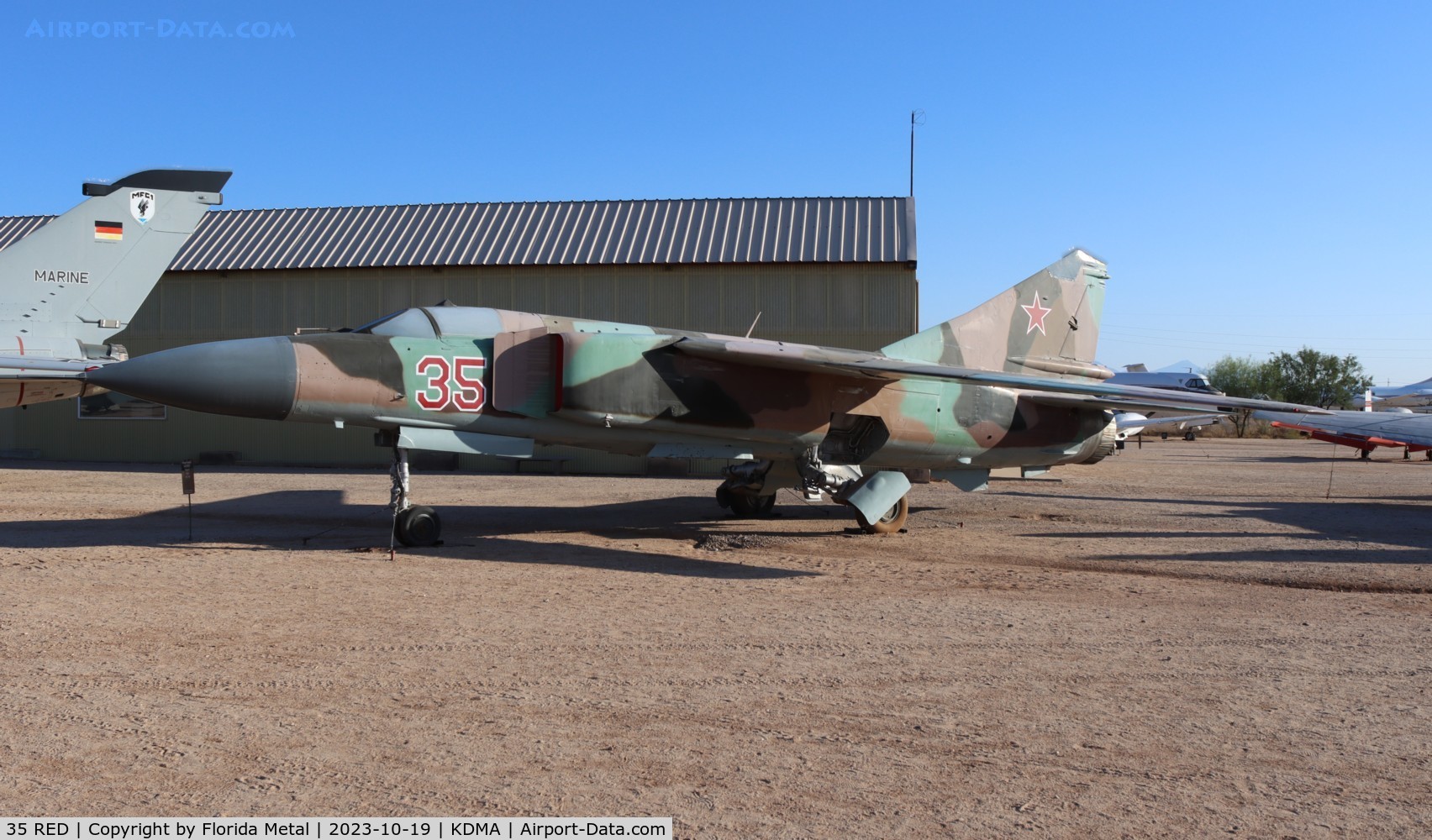 35 RED, Mikoyan-Gurevich MiG-23MLD C/N 0390320549, Mig-23 zx